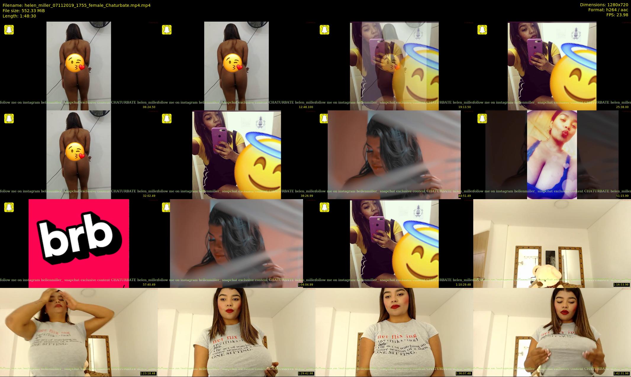 helen_miller — 109 minute Chaturbate female cam show recording, 720p, Nov 7, 2019