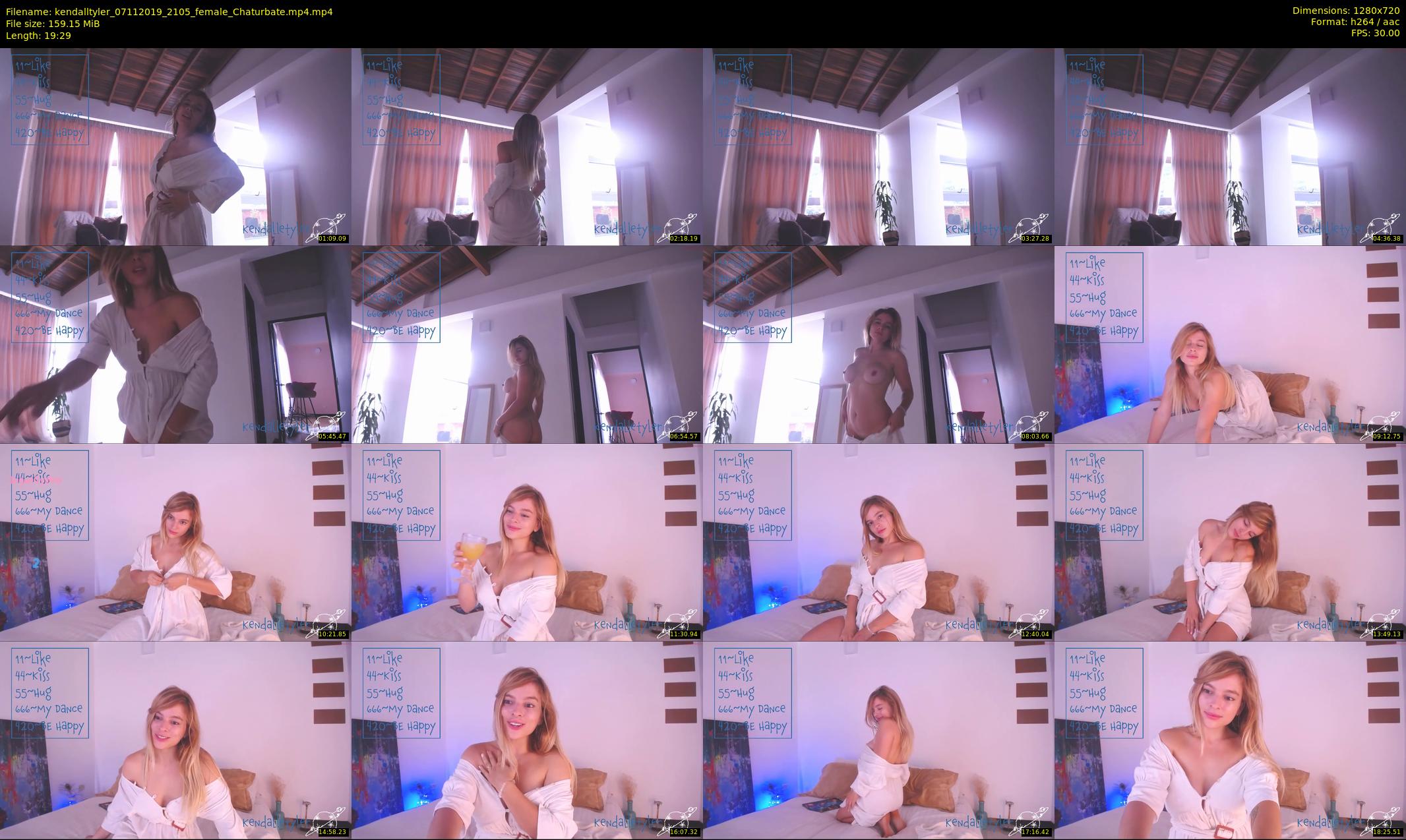 kendalltyler — 20 minute Chaturbate female cam show recording, 720p, Nov 7, 2019