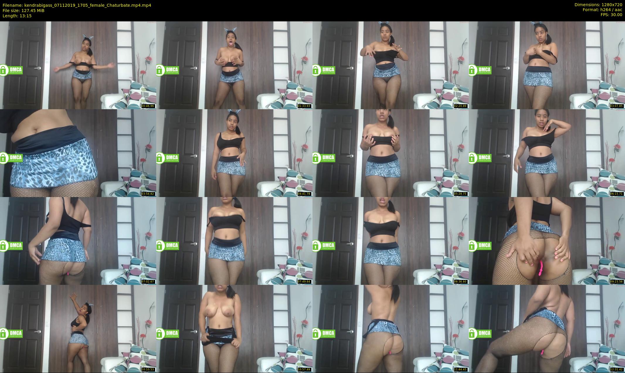 kendrabigass — 14 minute Chaturbate female cam show recording, 720p, Nov 7, 2019