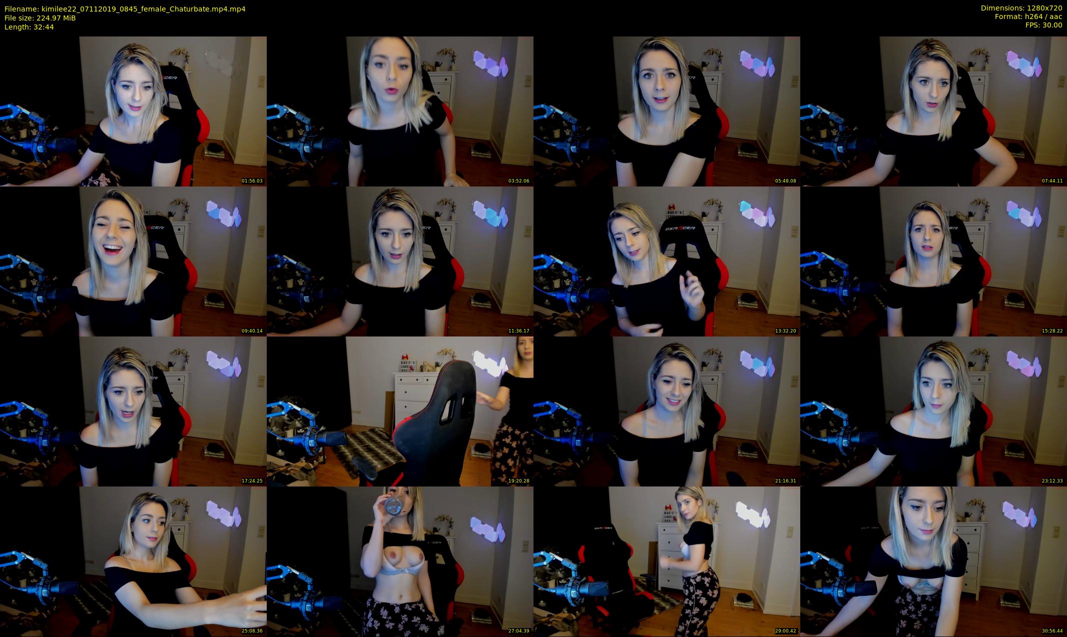 kimilee22 — 33 minute Chaturbate female cam show recording, 720p, Nov 7, 2019