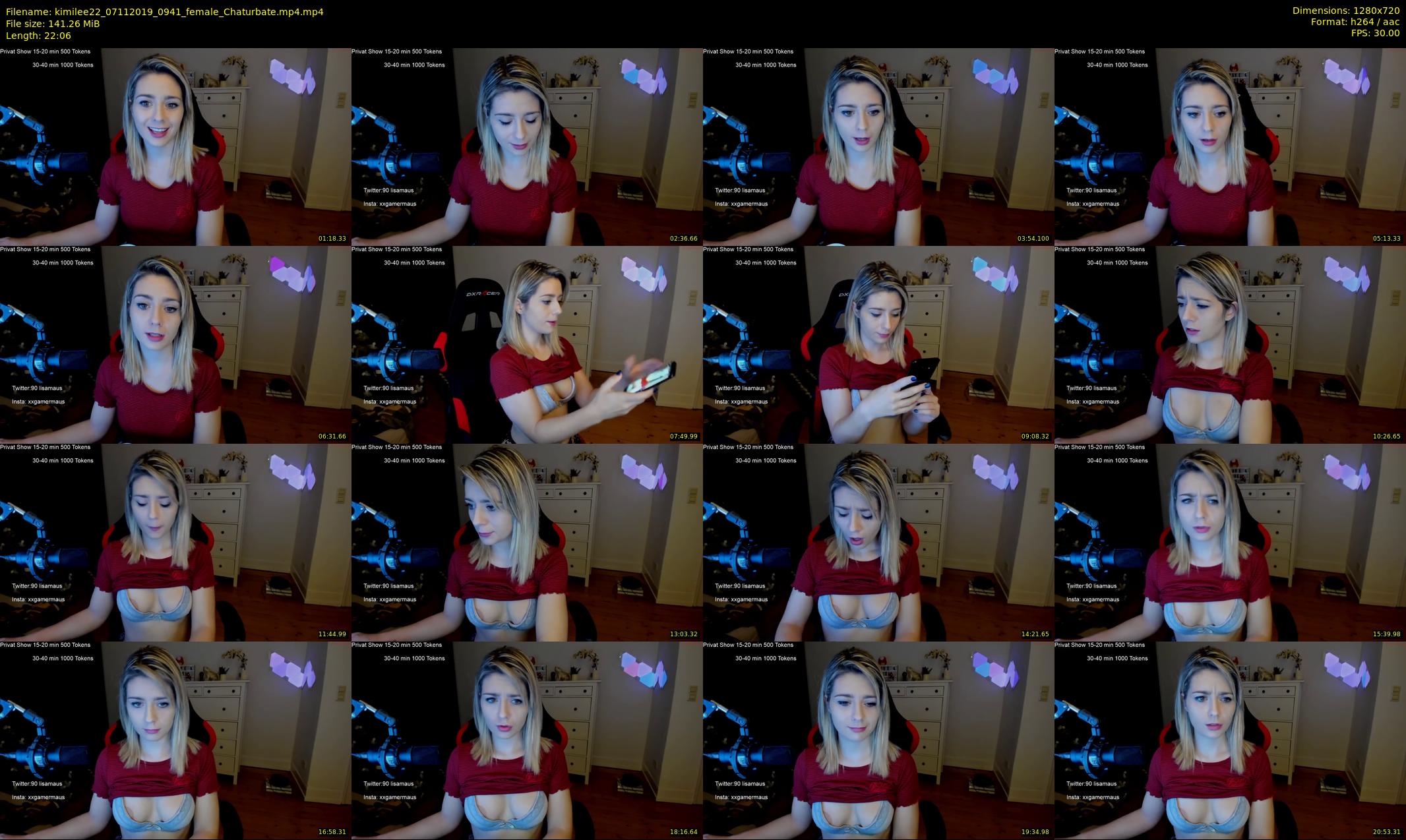 kimilee22 — 23 minute Chaturbate female cam show recording, 720p, Nov 7, 2019