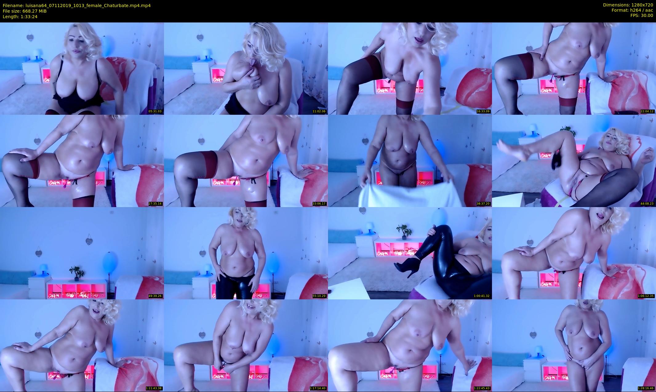 luisana64 — 94 minute Chaturbate female cam show recording, 720p, Nov 7, 2019