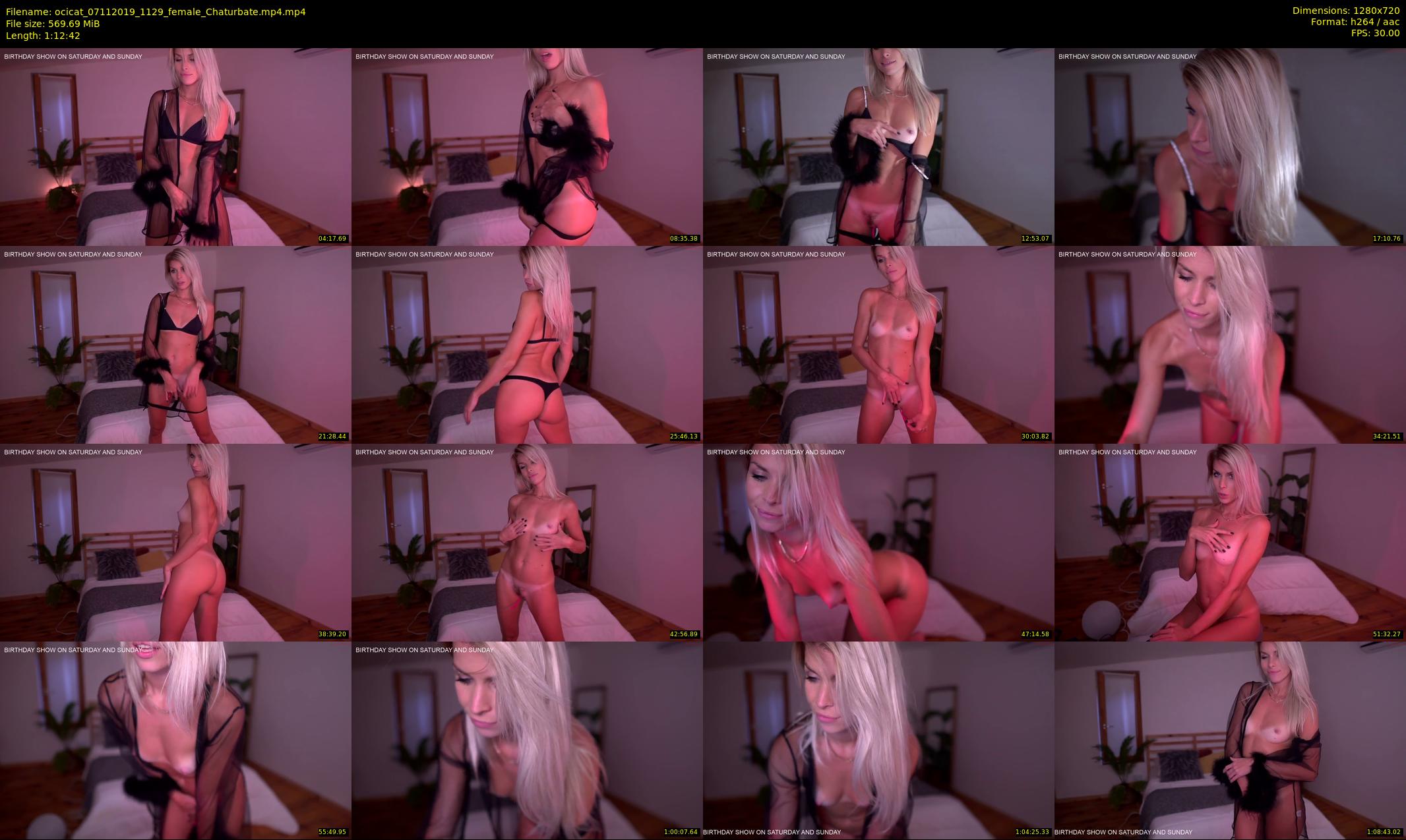 ocicat — 73 minute Chaturbate female cam show recording, 720p, Nov 7, 2019