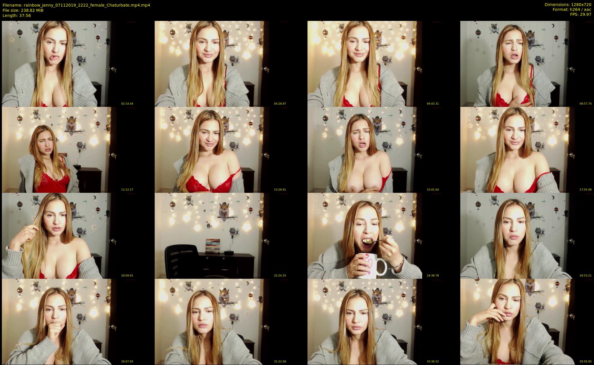 rainbow_jenny — 38 minute Chaturbate female cam show recording, 720p, Nov 7, 2019