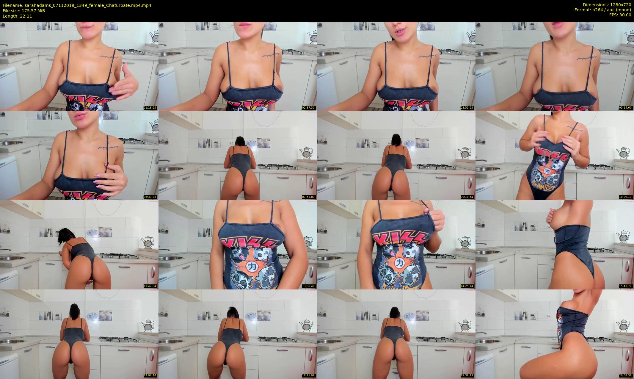 sarahadams — 23 minute Chaturbate female cam show recording, 720p, Nov 7, 2019