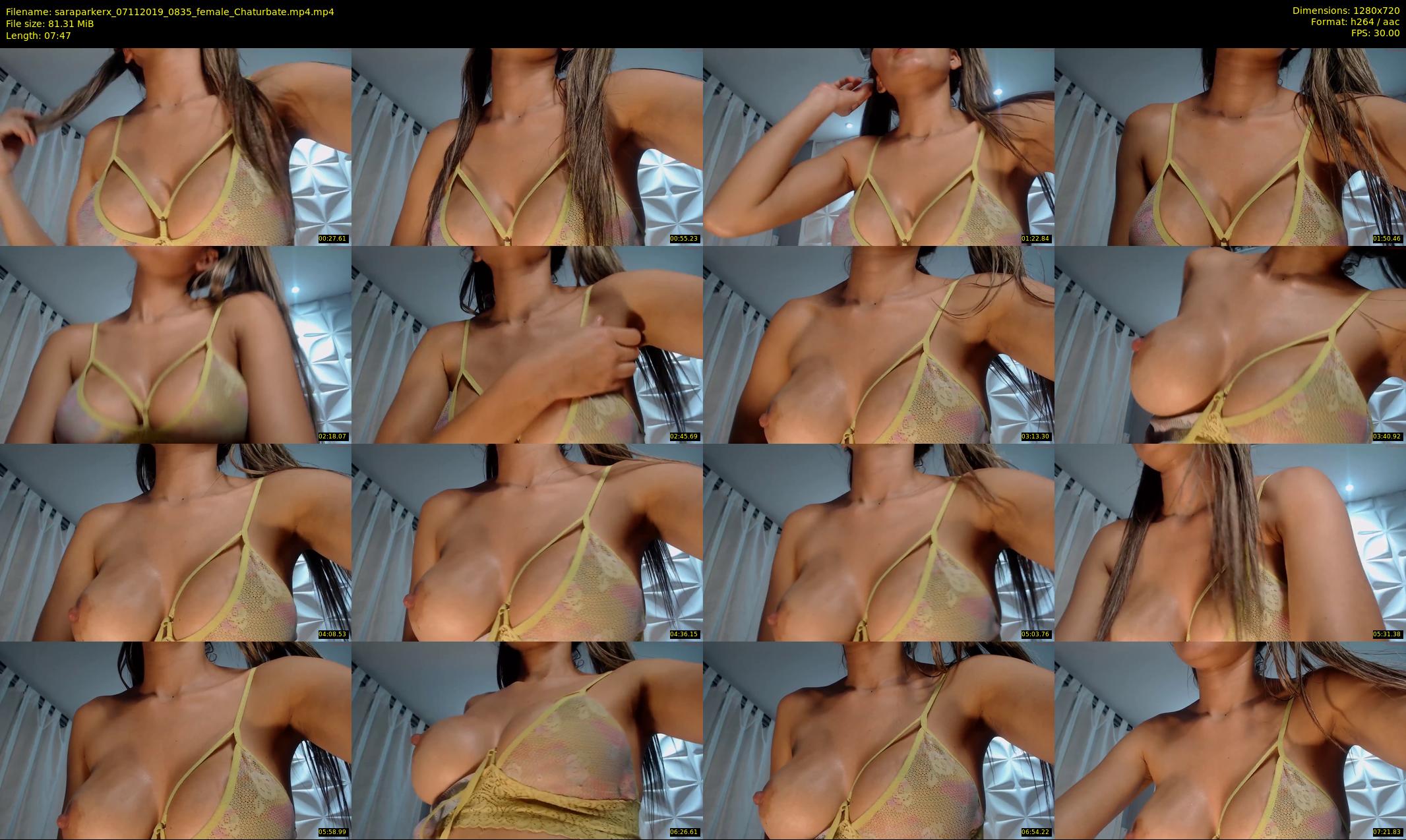 saraparkerx — 8 minute Chaturbate female cam show recording, 720p, Nov 7, 2019