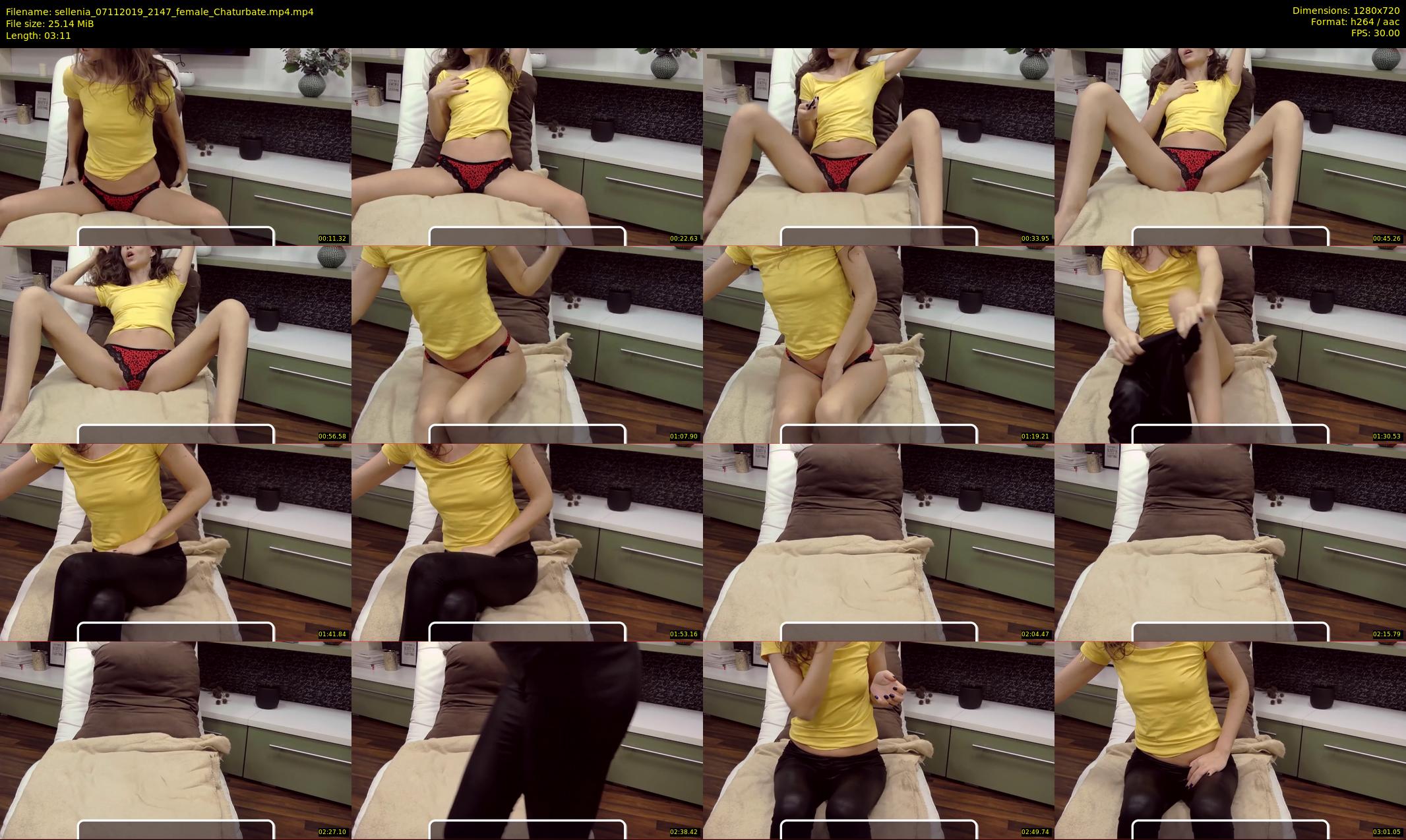 sellenia — 4 minute Chaturbate female cam show recording, 720p, Nov 7, 2019