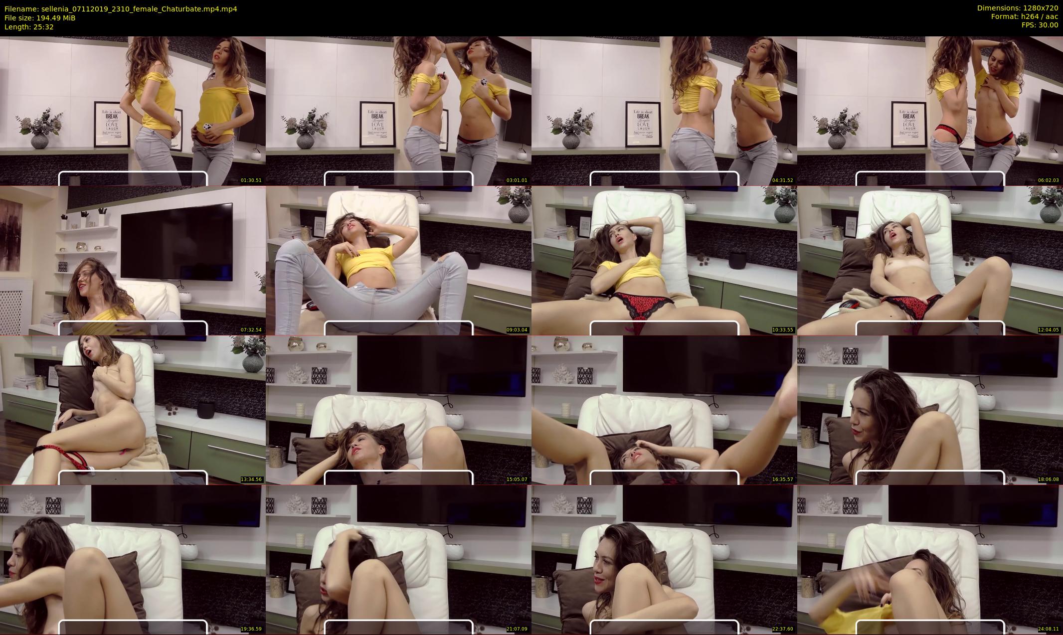 sellenia — 26 minute Chaturbate female cam show recording, 720p, Nov 7, 2019