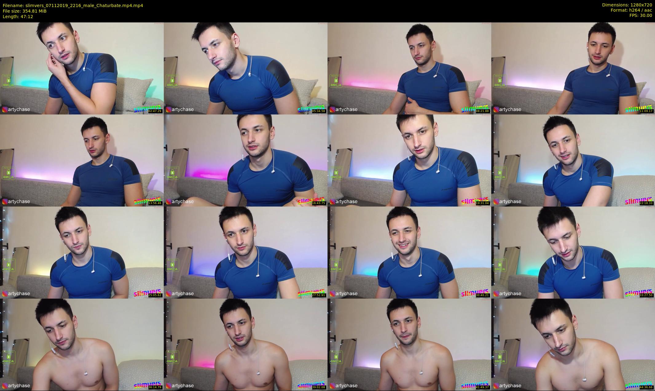 slimvers — 48 minute Chaturbate male cam show recording, 720p, Nov 7, 2019
