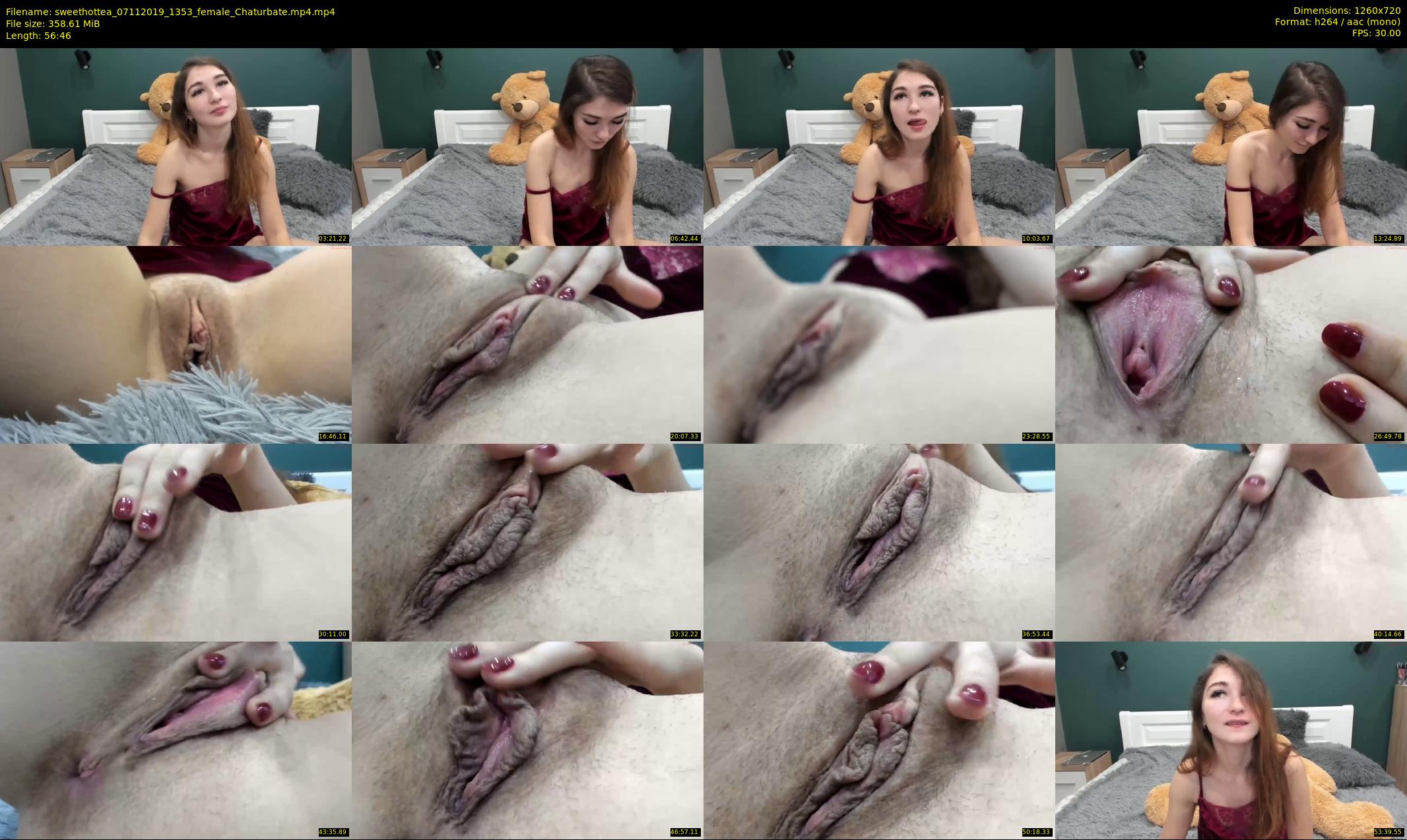 sweethottea — 57 minute Chaturbate female cam show recording, 720p, Nov 7, 2019