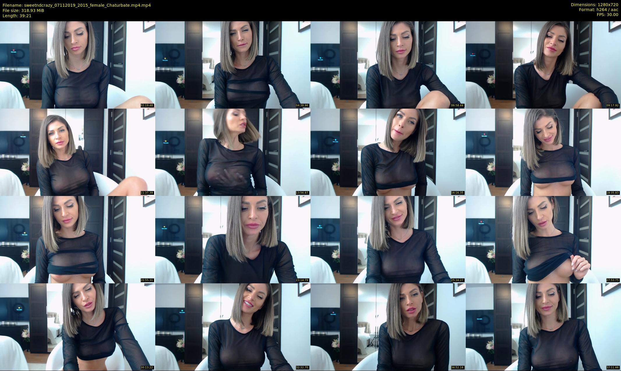 sweetndcrazy — 40 minute Chaturbate female cam show recording, 720p, Nov 7, 2019