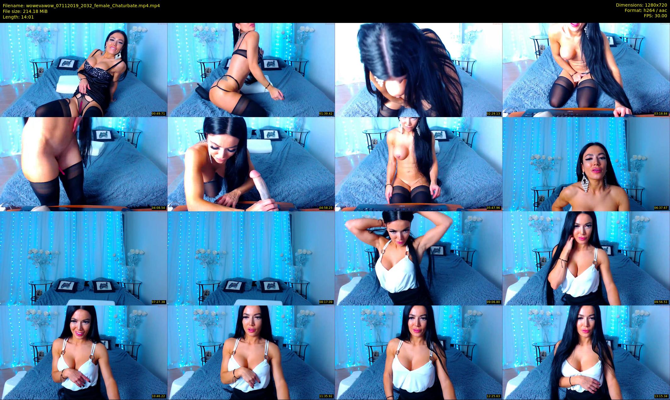 wowevawow — 15 minute Chaturbate female cam show recording, 720p, Nov 7, 2019