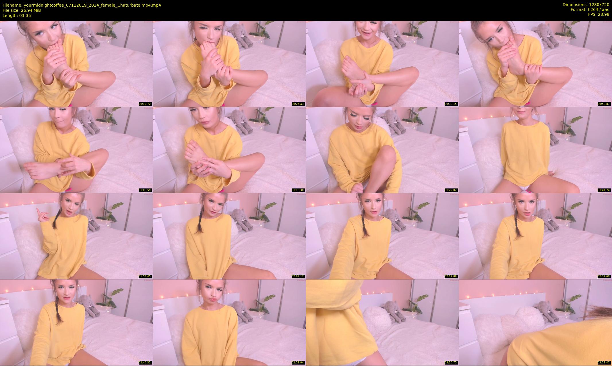 yourmidnightcoffee — 4 minute Chaturbate female cam show recording, 720p, Nov 7, 2019