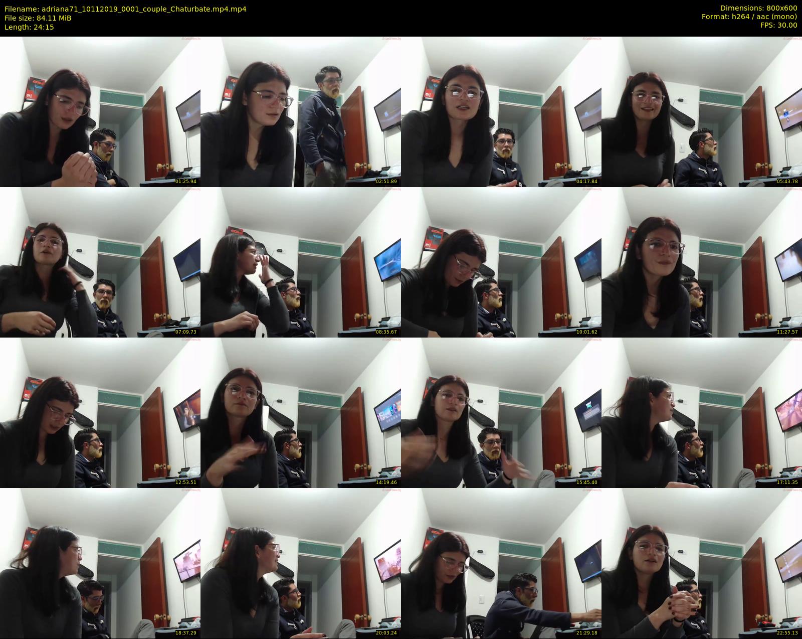 adriana71 — 25 minute Chaturbate couple cam show recording, 480p, Nov 10, 2019