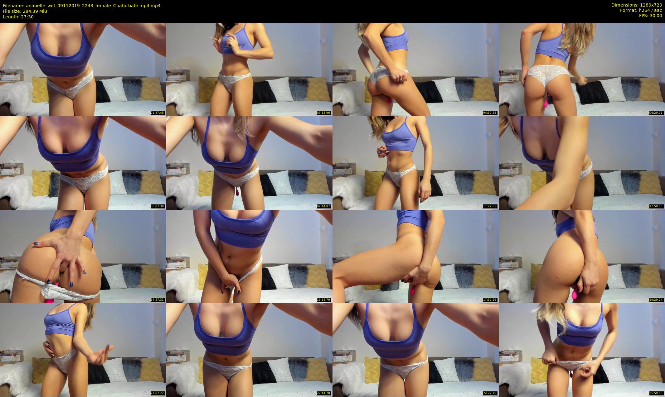 anabelle_wet — 28 minute Chaturbate female cam show recording, 720p, Nov 9, 2019