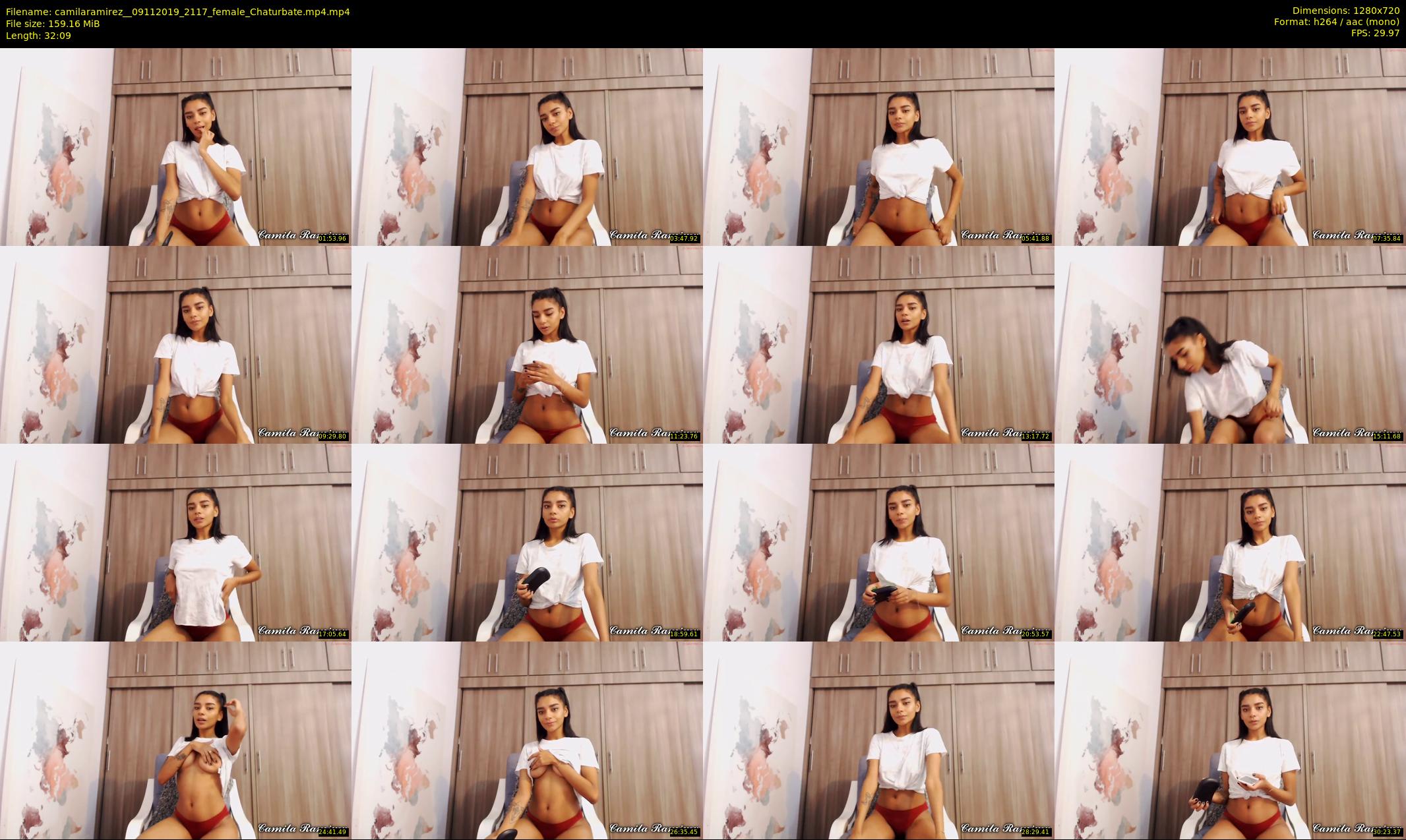 camilaramirez_ — 33 minute Chaturbate female cam show recording, 720p, Nov 9, 2019
