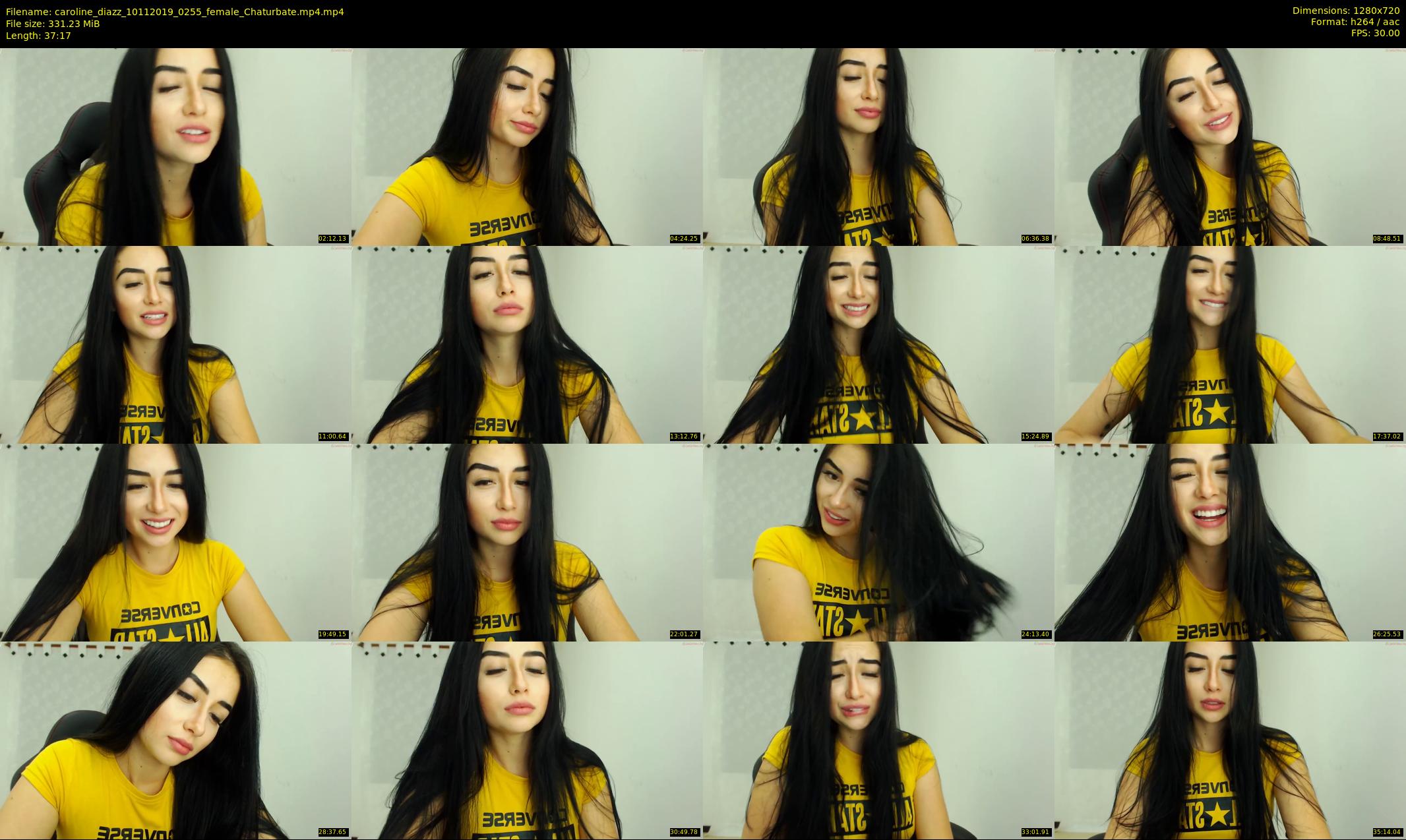 caroline_diazz — 38 minute Chaturbate female cam show recording, 720p, Nov 10, 2019