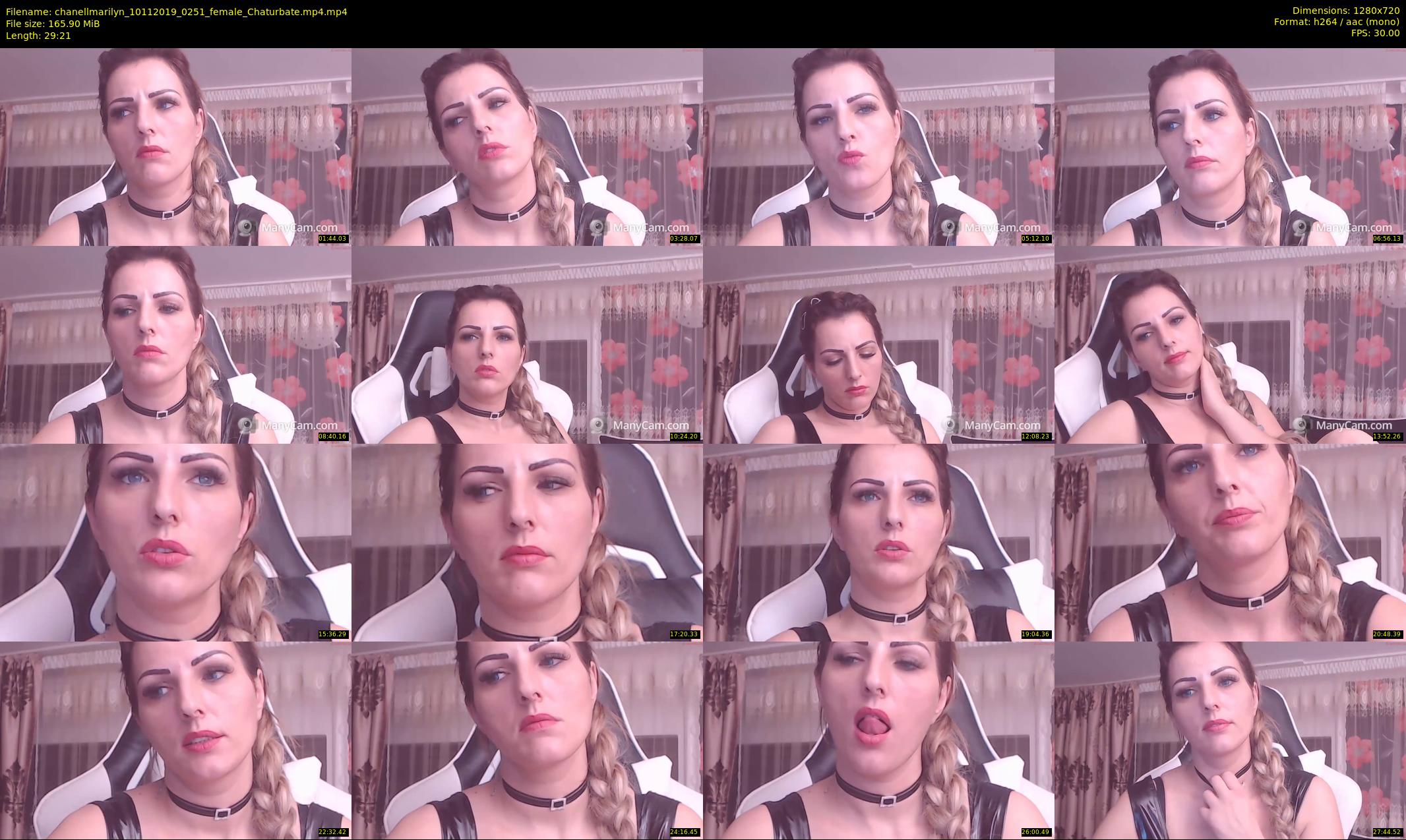 chanellmarilyn — 30 minute Chaturbate female cam show recording, 720p, Nov 10, 2019