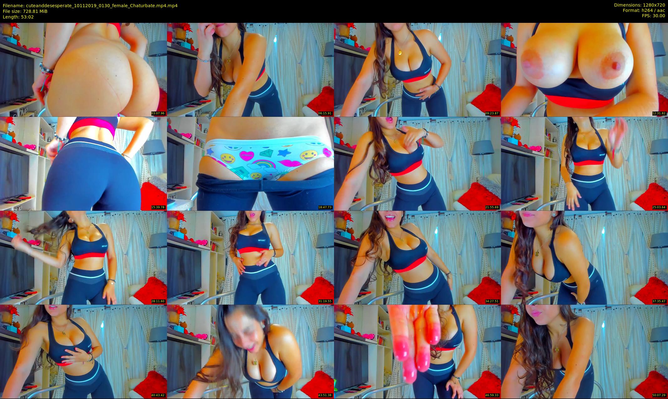 cuteanddesesperate — 54 minute Chaturbate female cam show recording, 720p, Nov 10, 2019