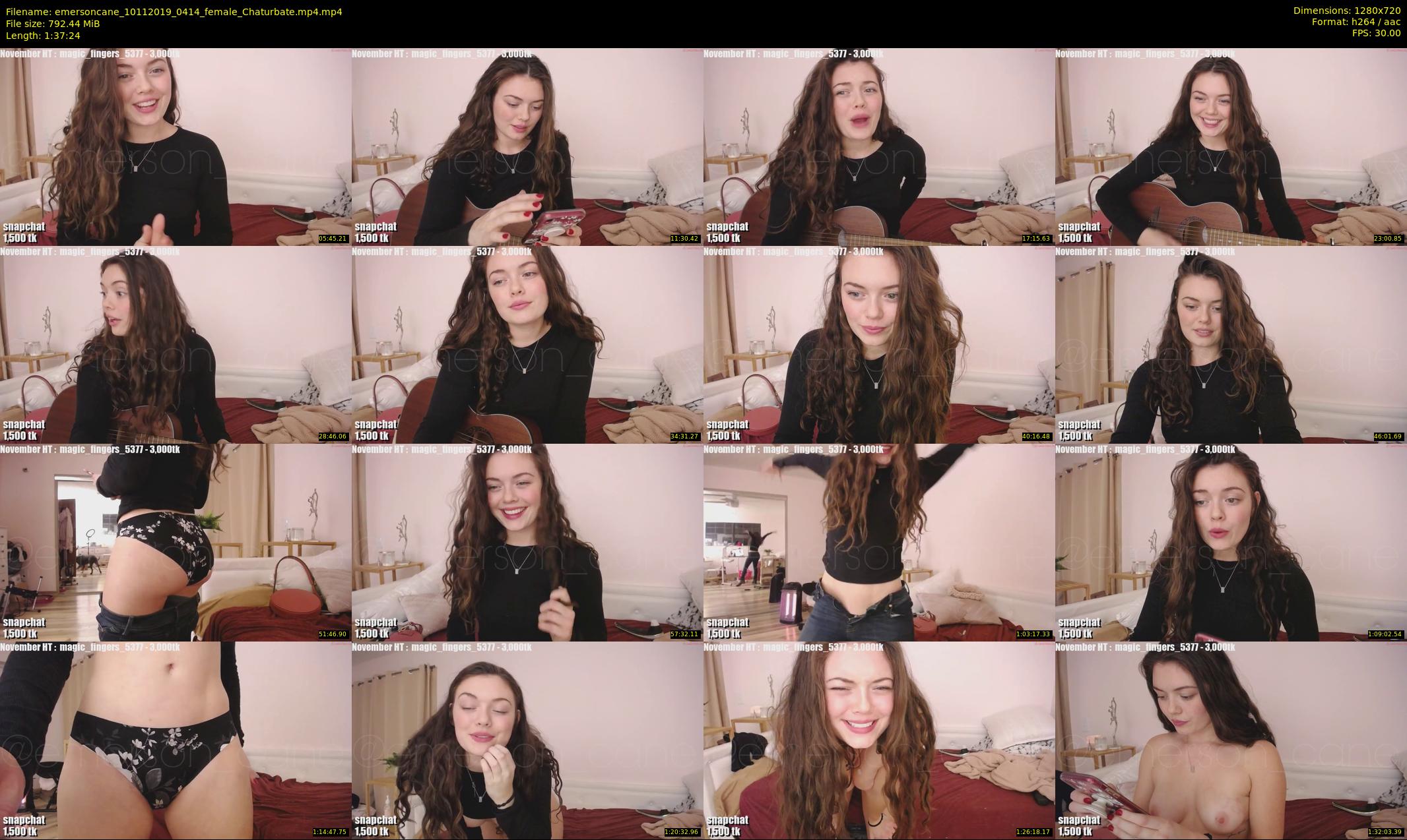 emersoncane — 98 minute Chaturbate female cam show recording, 720p, Nov 10, 2019