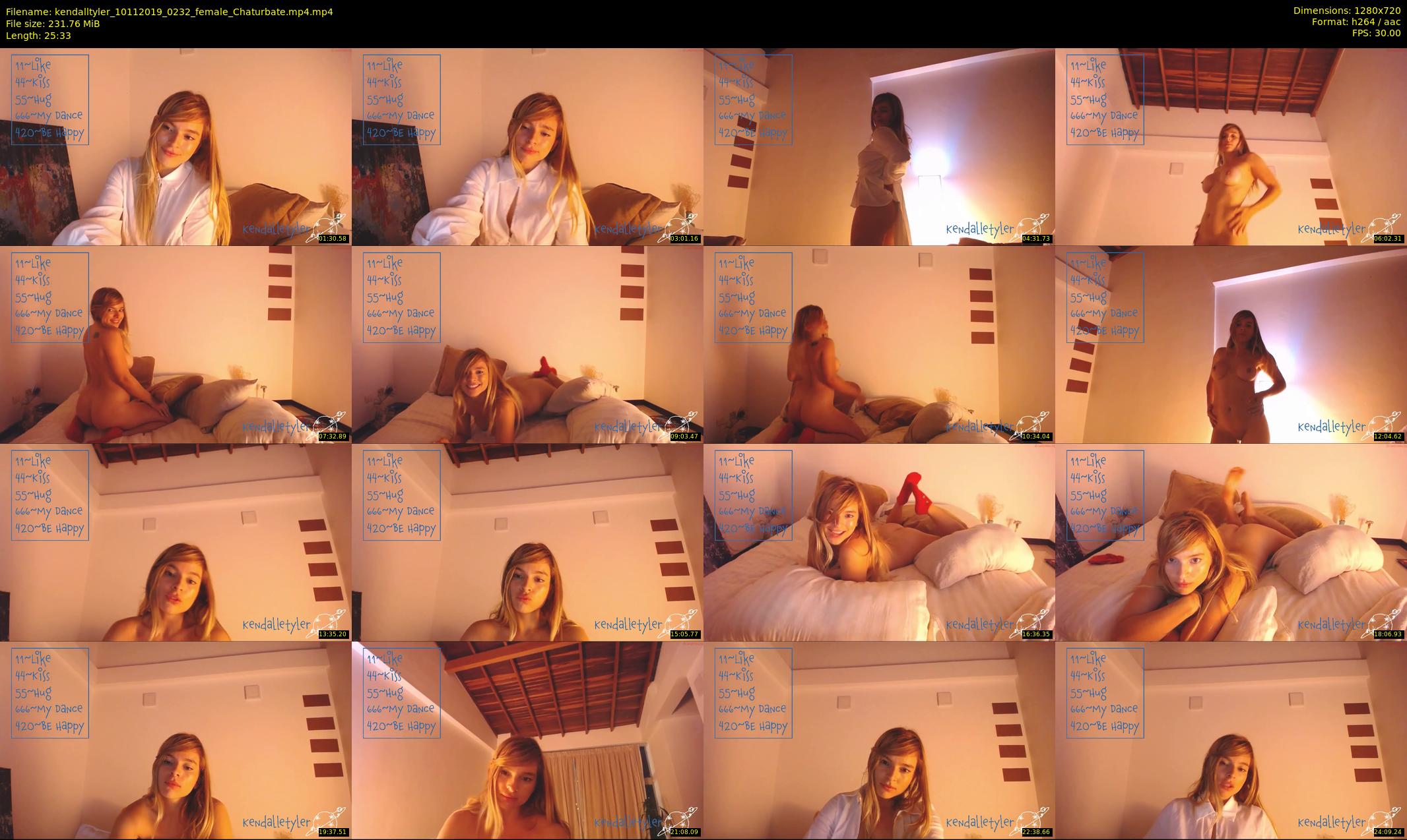 kendalltyler — 26 minute Chaturbate female cam show recording, 720p, Nov 10, 2019