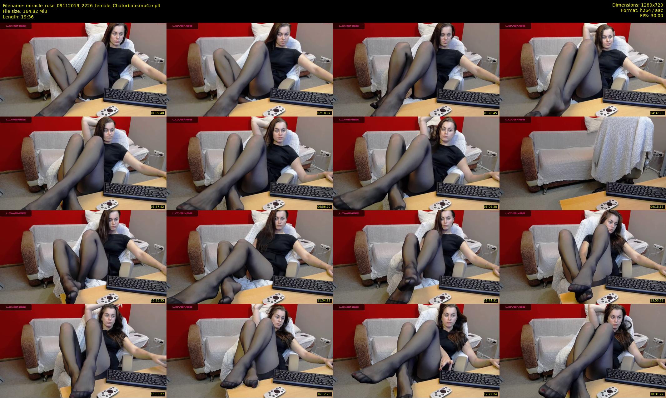 miracle_rose — 20 minute Chaturbate female cam show recording, 720p, Nov 9, 2019