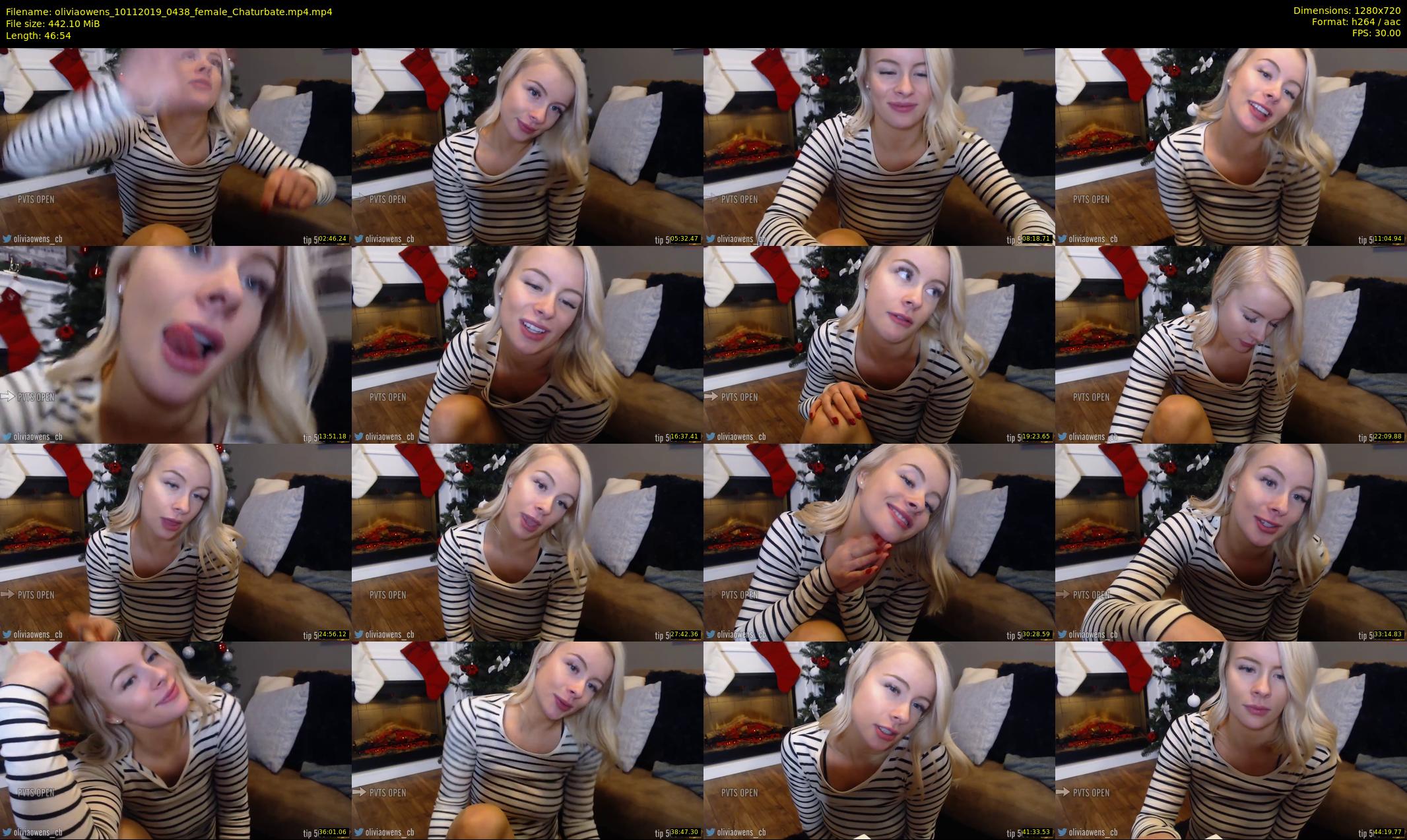 oliviaowens — 47 minute Chaturbate female cam show recording, 720p, Nov 10, 2019