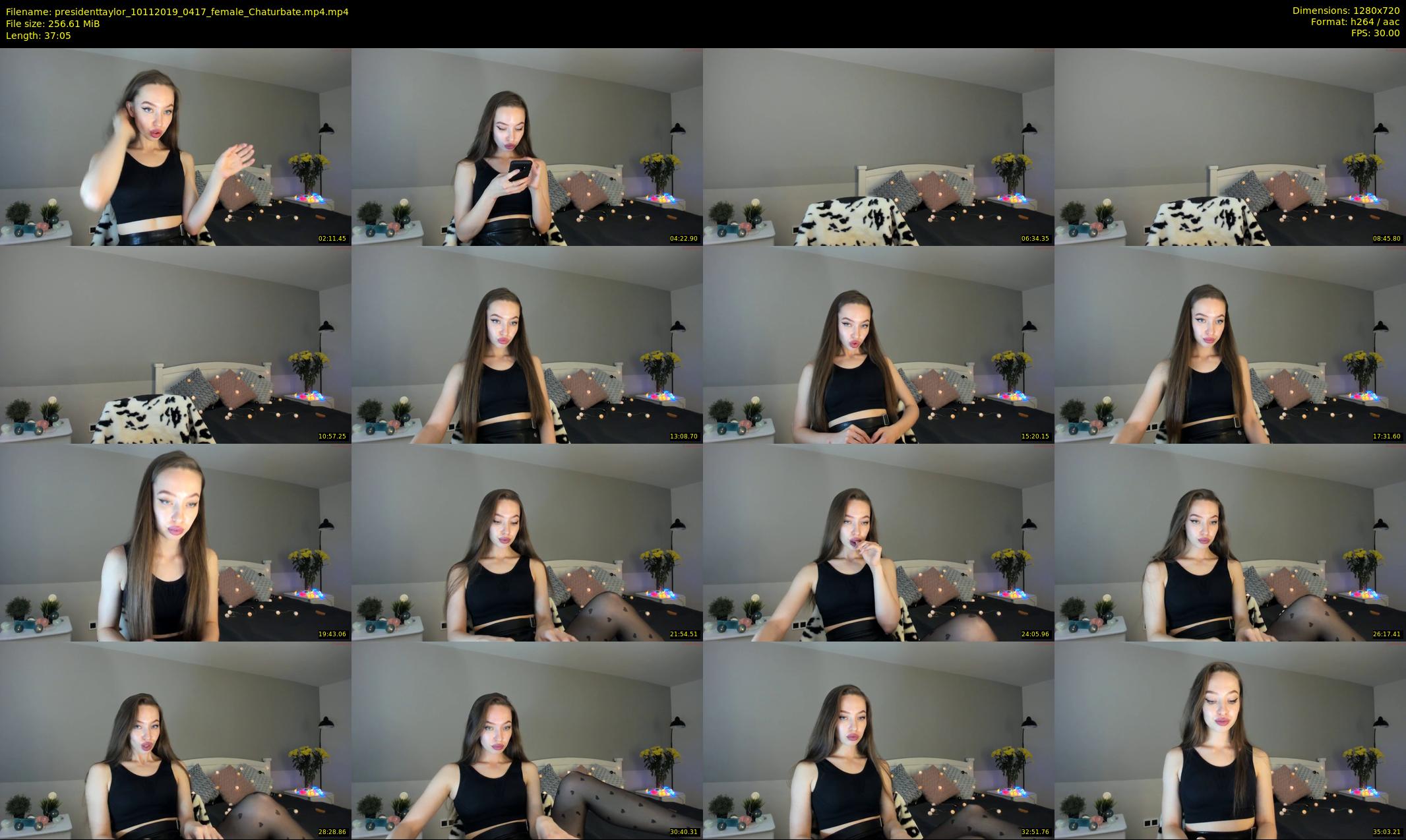 presidenttaylor — 38 minute Chaturbate female cam show recording, 720p, Nov 10, 2019