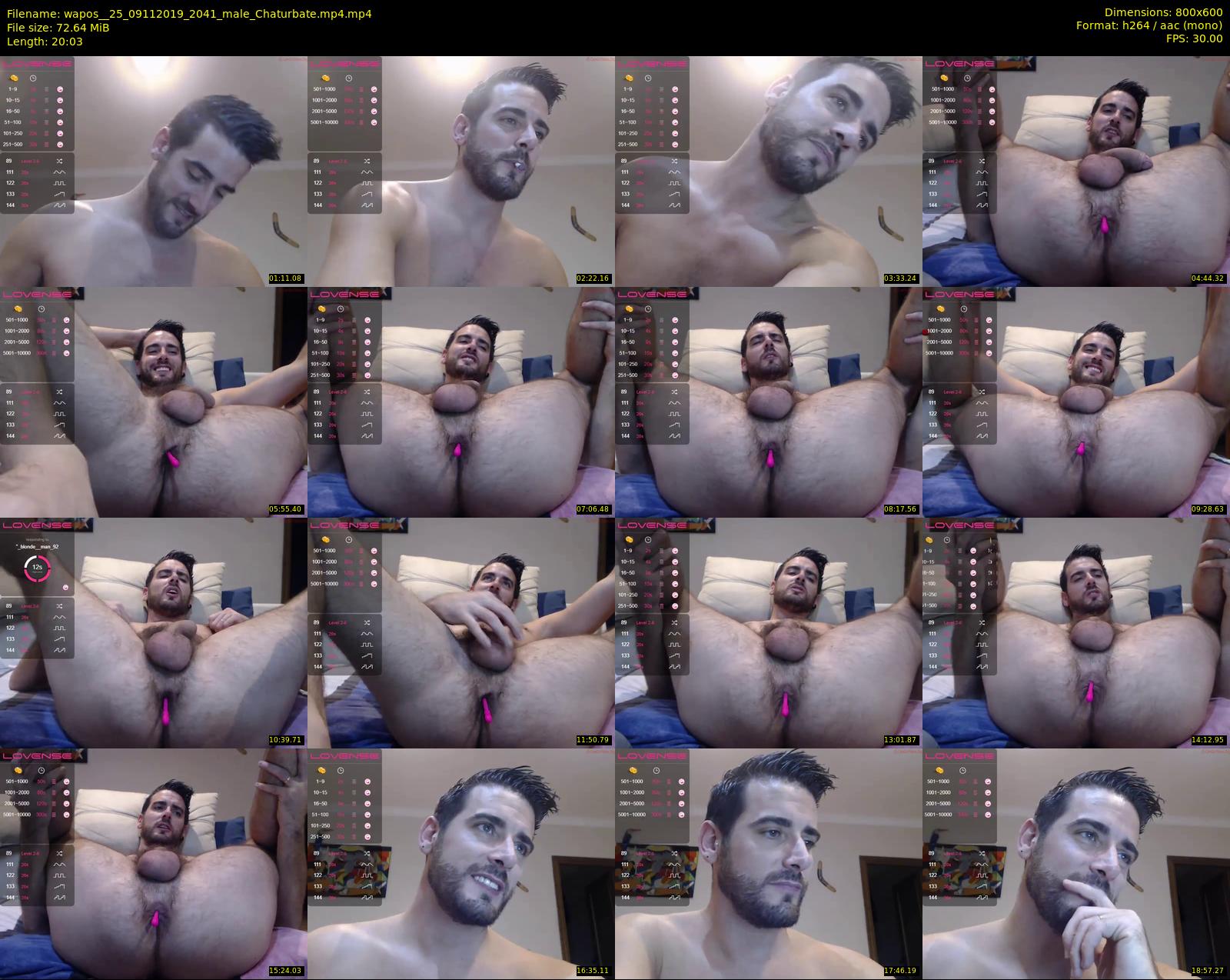 wapos__25 — 21 minute Chaturbate male cam show recording, 480p, Nov 9, 2019