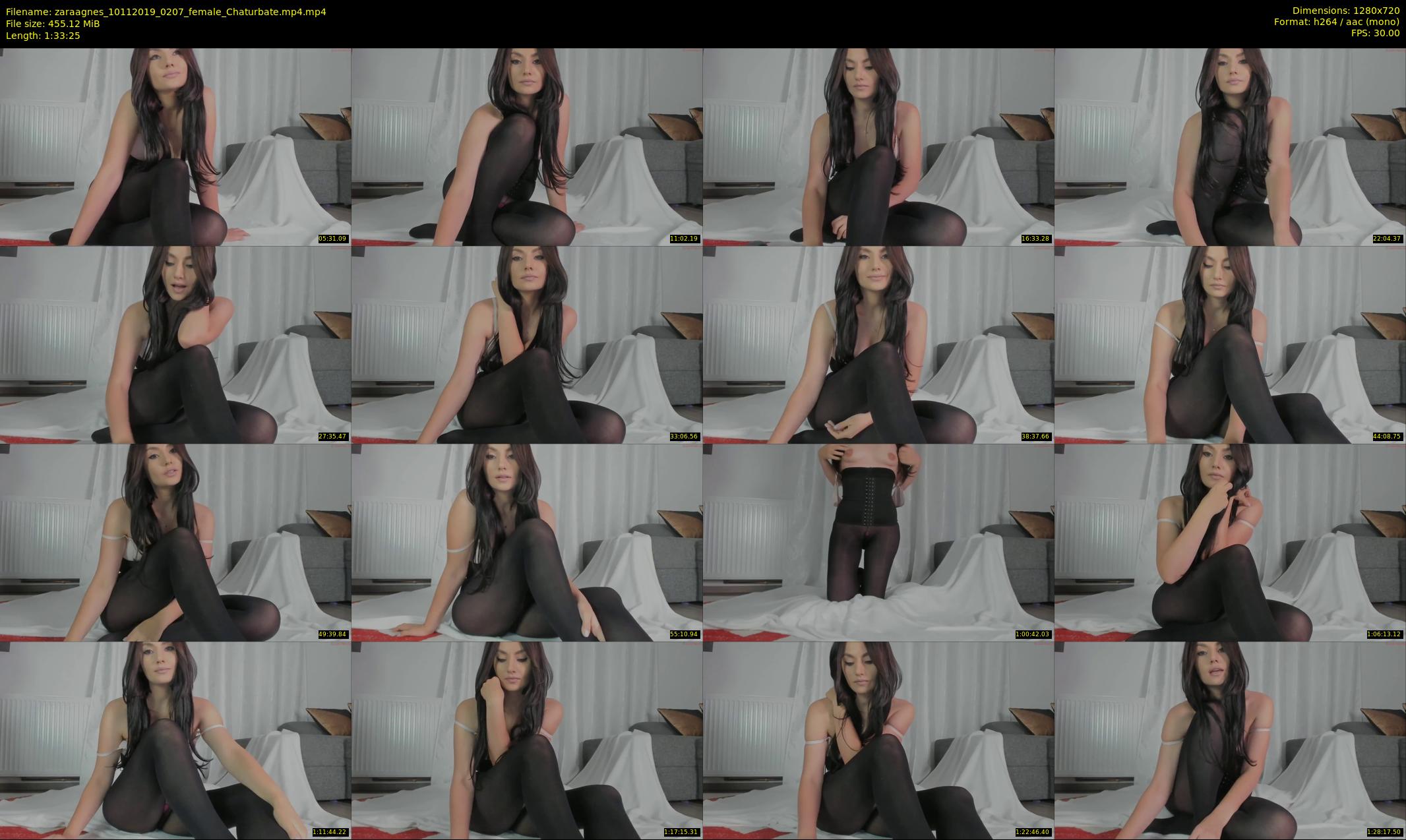 zaraagnes — 94 minute Chaturbate female cam show recording, 720p, Nov 10, 2019