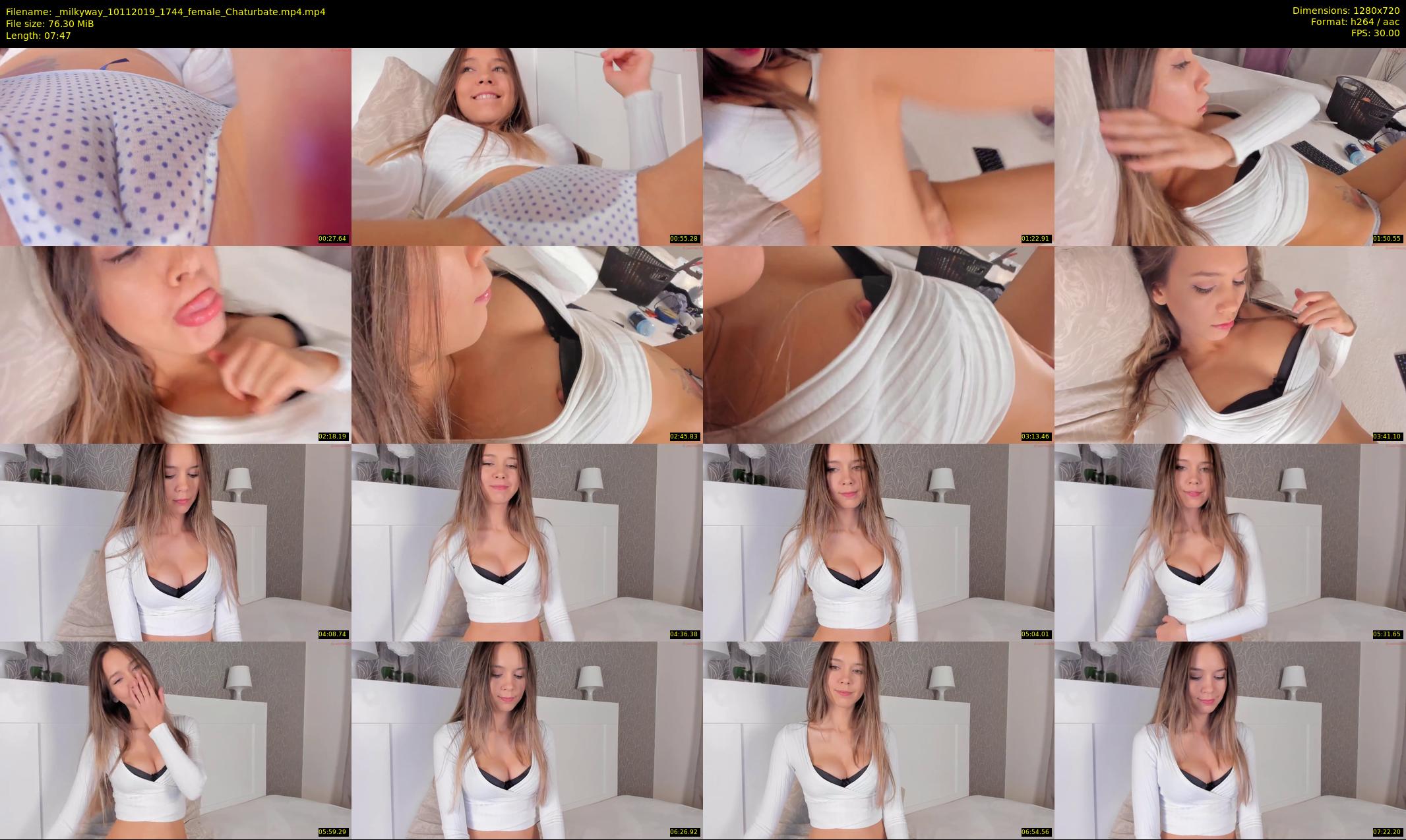 _milkyway — 8 minute Chaturbate female cam show recording, 720p, Nov 10, 2019