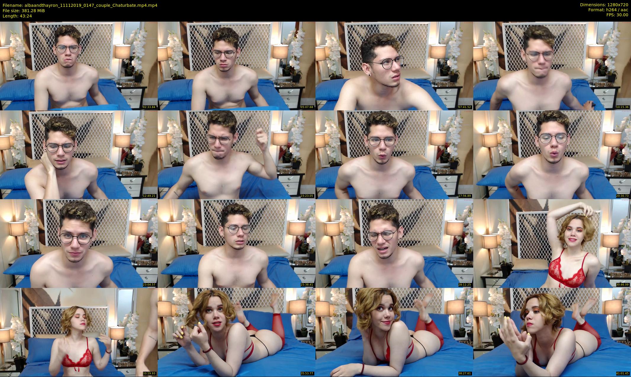 albaandthayron — 44 minute Chaturbate couple cam show recording, 720p, Nov 11, 2019