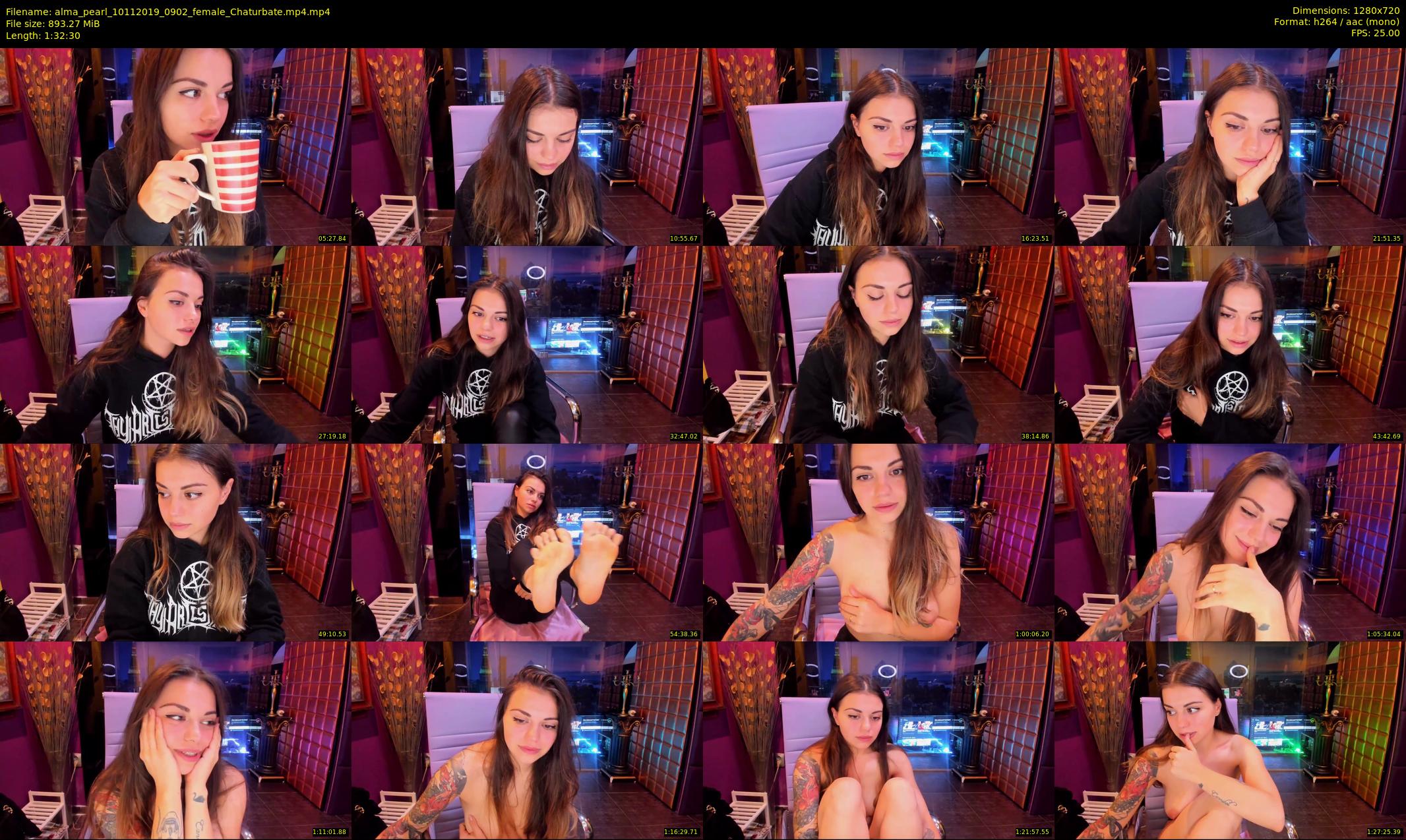 alma_pearl — 93 minute Chaturbate female cam show recording, 720p, Nov 10, 2019