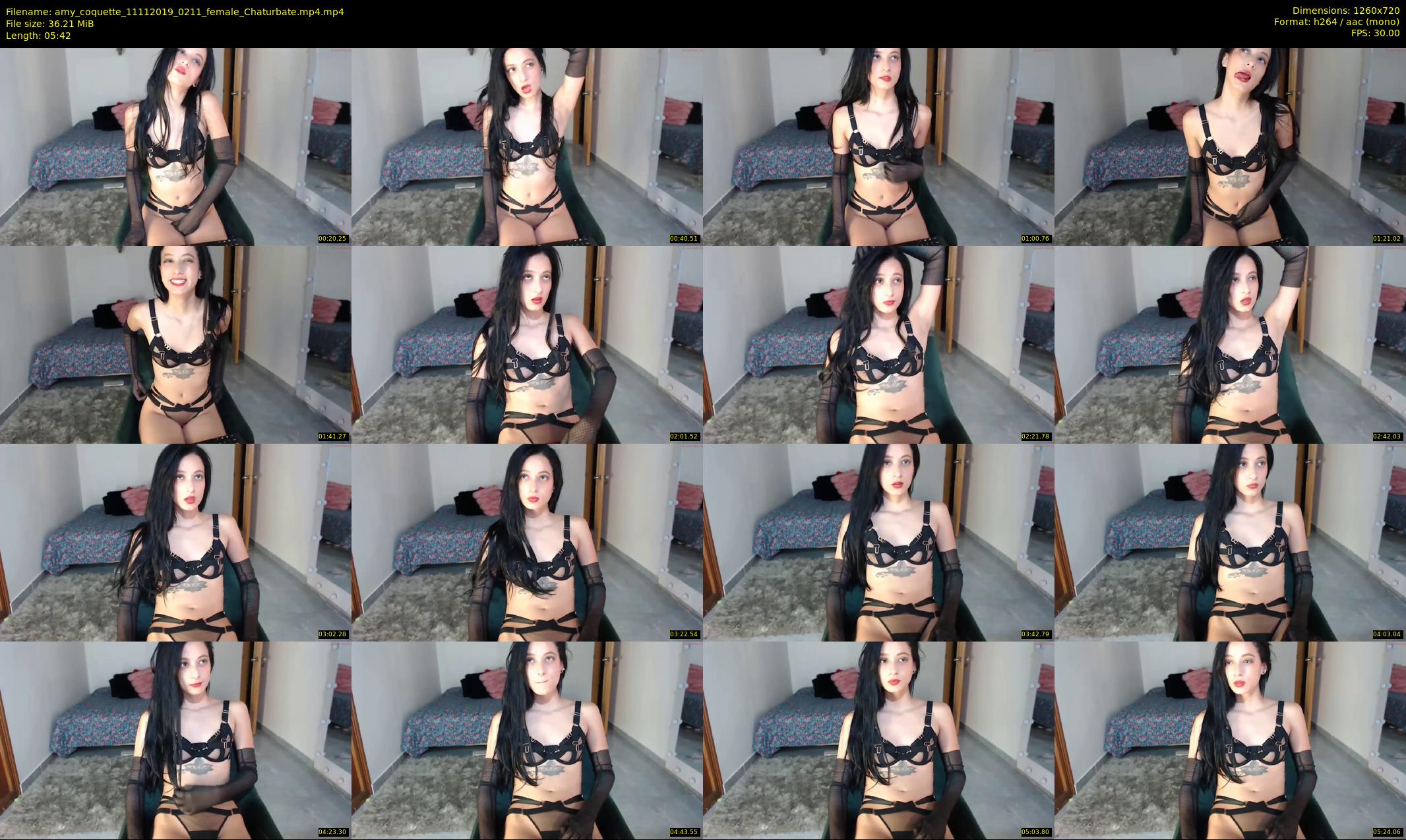amy_coquette — 6 minute Chaturbate female cam show recording, 720p, Nov 11, 2019