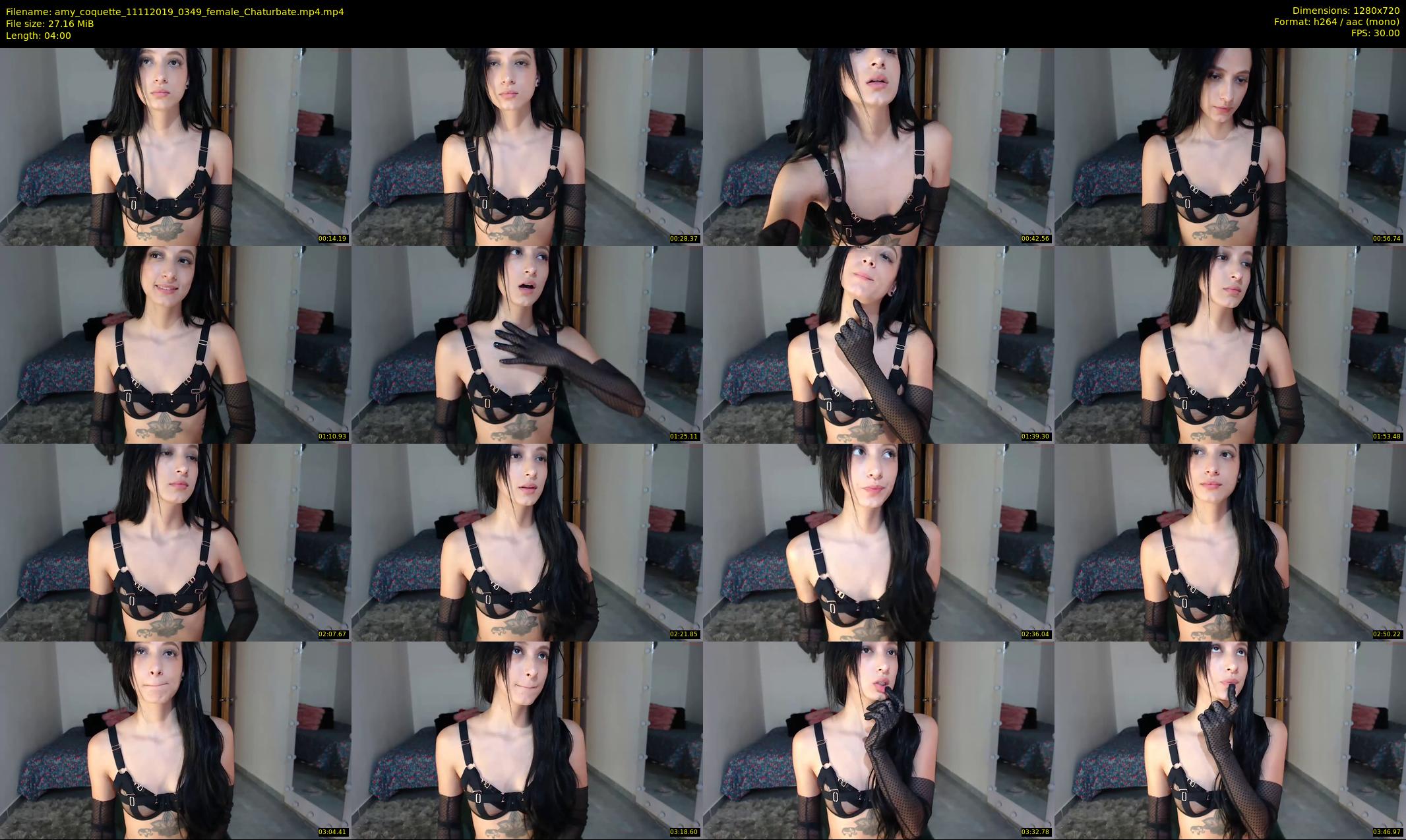amy_coquette — 4 minute Chaturbate female cam show recording, 720p, Nov 11, 2019
