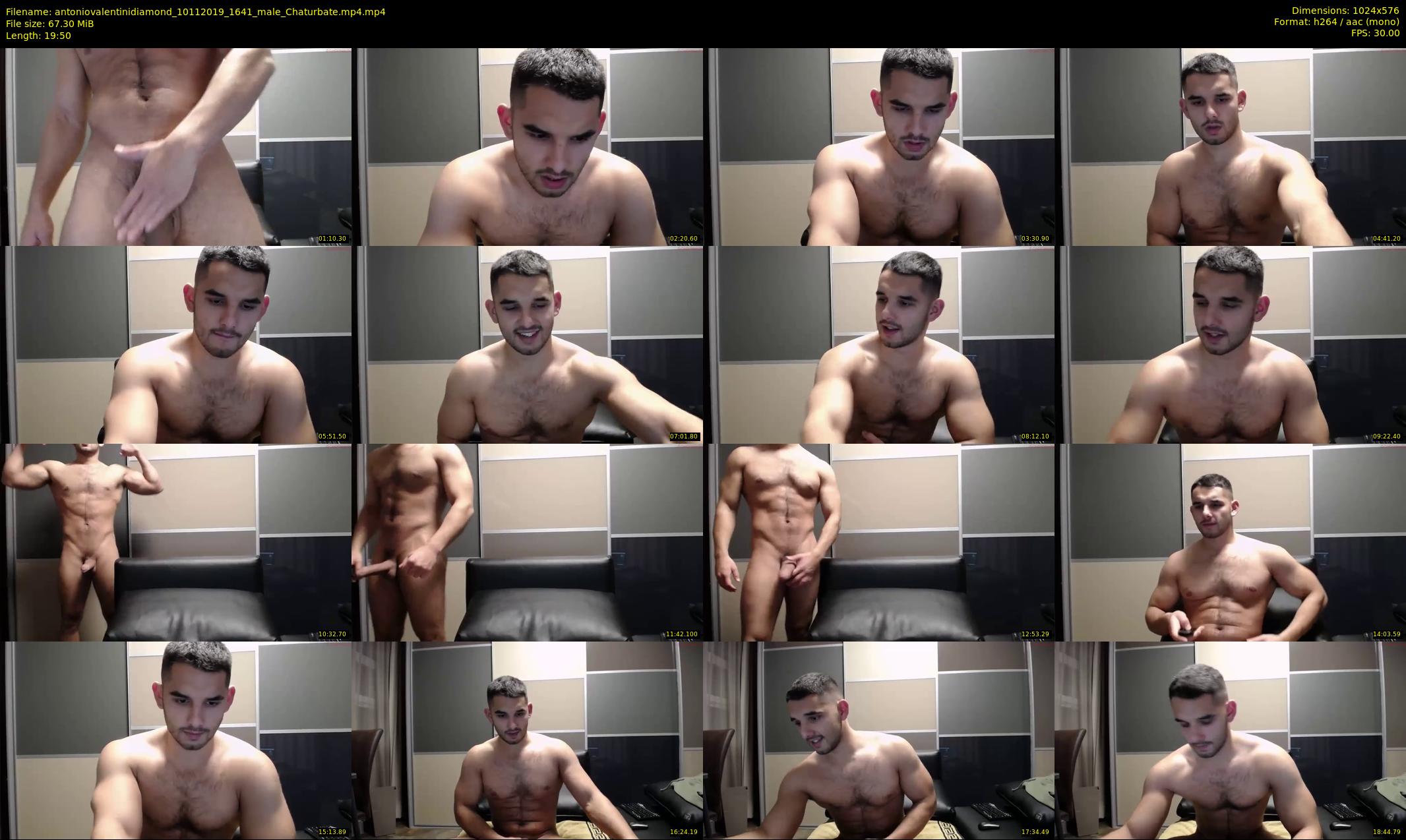 antoniovalentinidiamond — 20 minute Chaturbate male cam show recording, 480p, Nov 10, 2019
