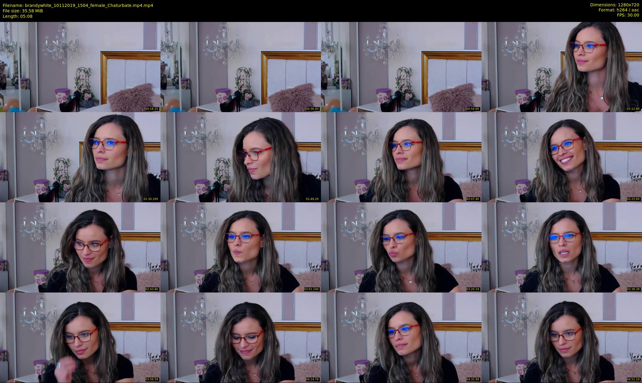 brandywhite — 6 minute Chaturbate female cam show recording, 720p, Nov 10, 2019