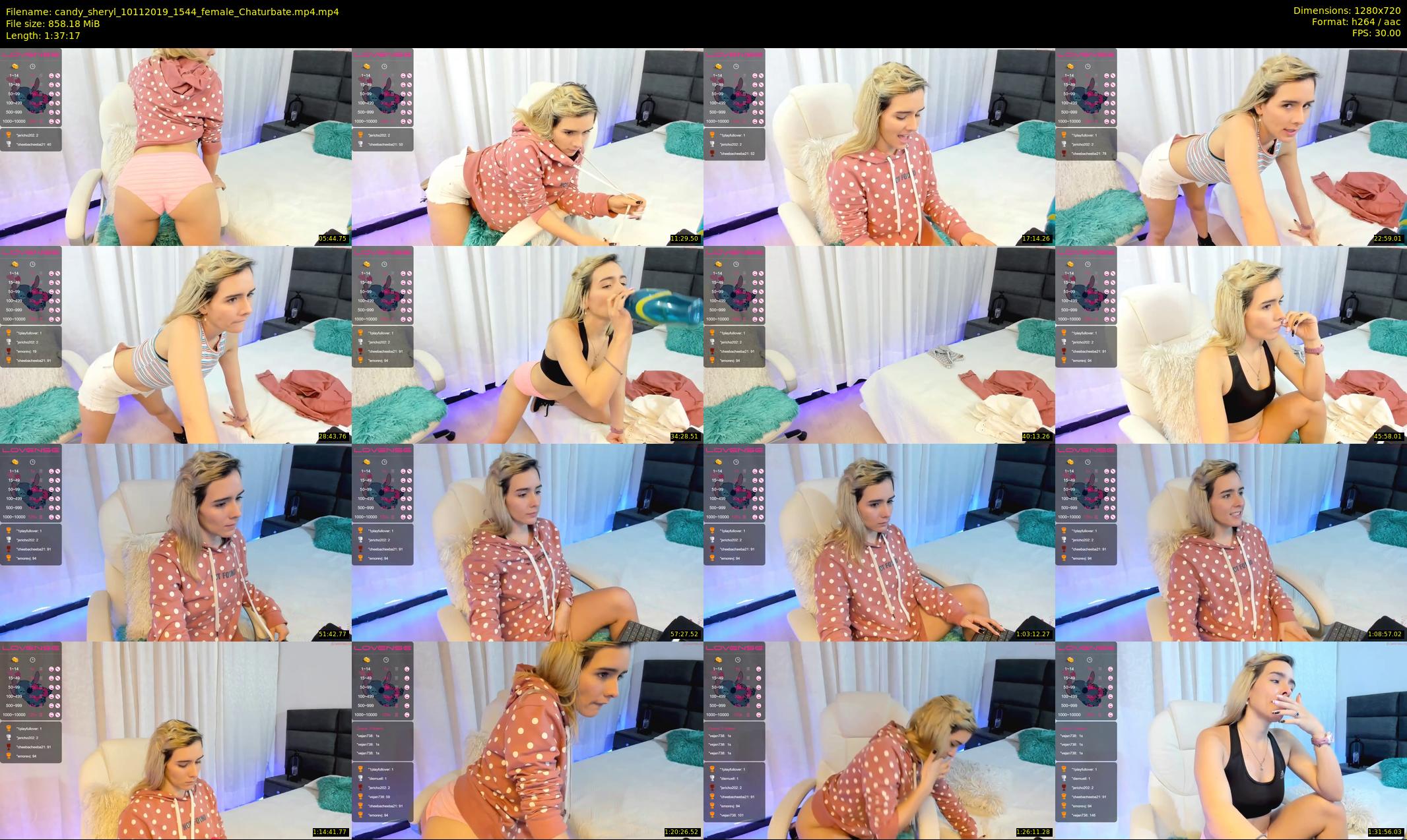 candy_sheryl — 98 minute Chaturbate female cam show recording, 720p, Nov 10, 2019