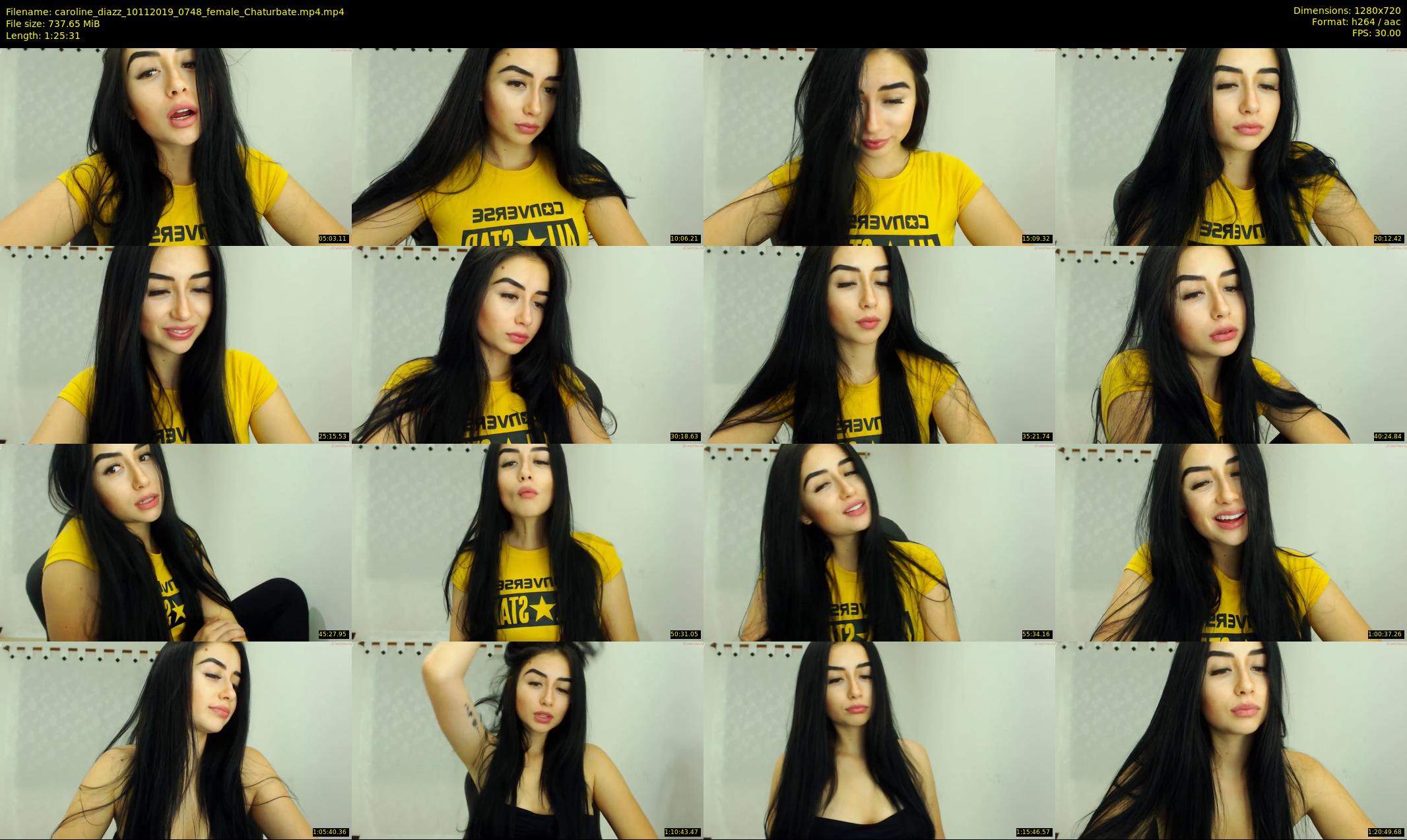caroline_diazz — 86 minute Chaturbate female cam show recording, 720p, Nov 10, 2019