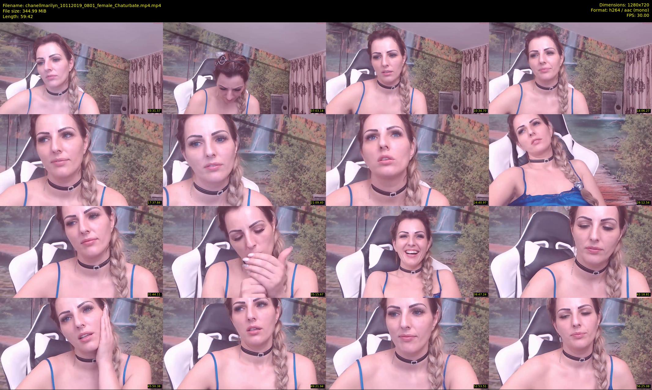 chanellmarilyn — 60 minute Chaturbate female cam show recording, 720p, Nov 10, 2019