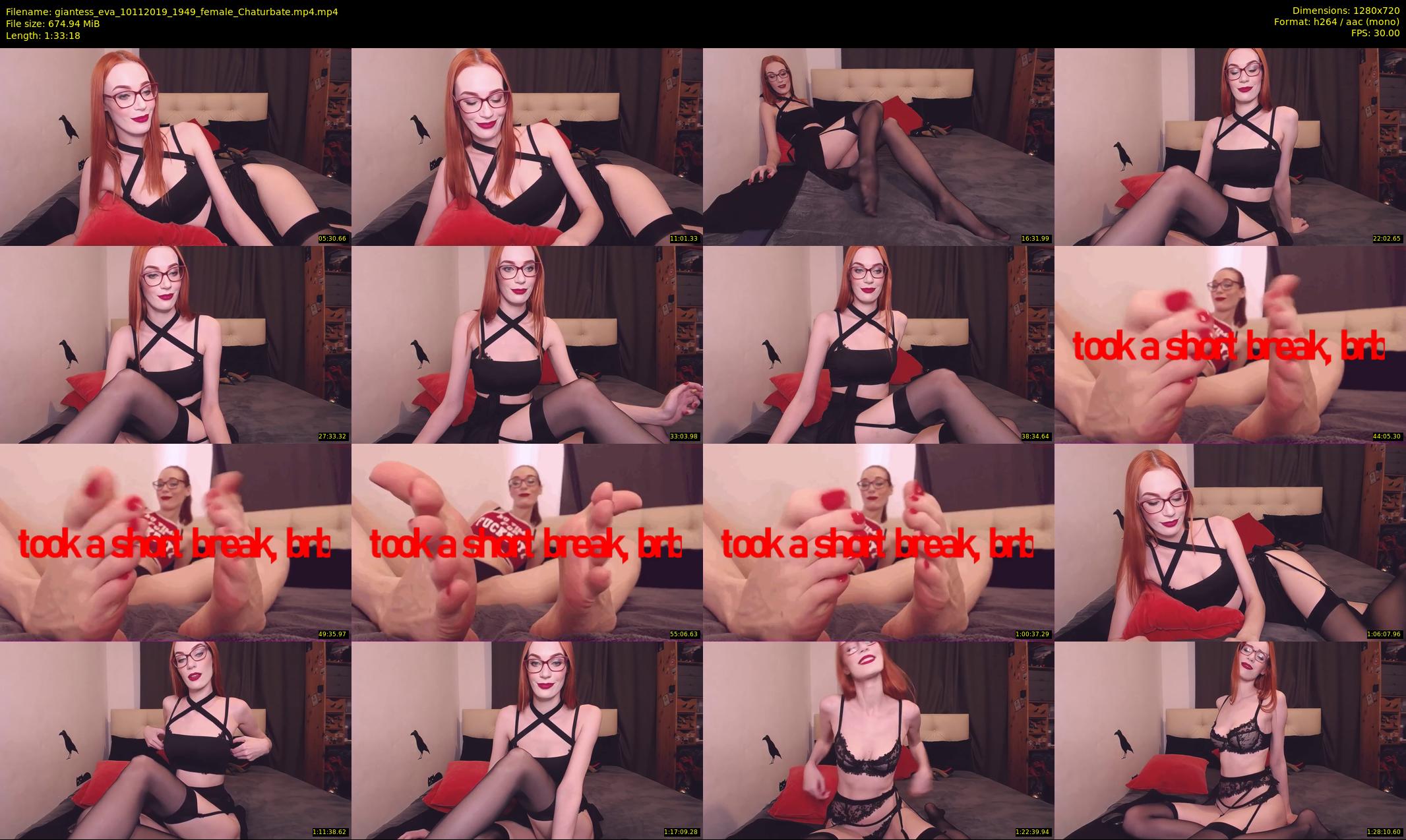 giantess_eva — 94 minute Chaturbate female cam show recording, 720p, Nov 10, 2019