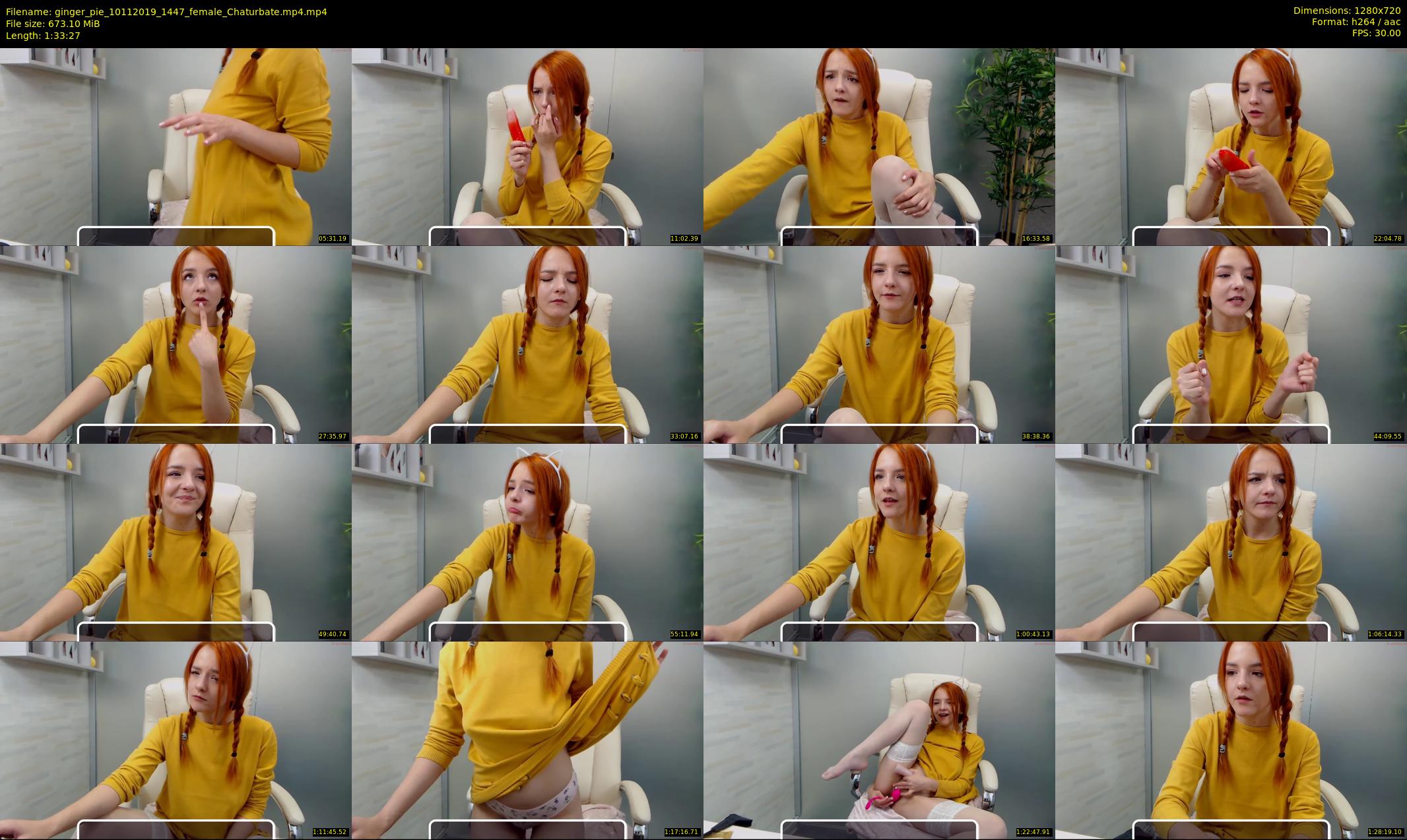ginger_pie — 94 minute Chaturbate female cam show recording, 720p, Nov 10, 2019