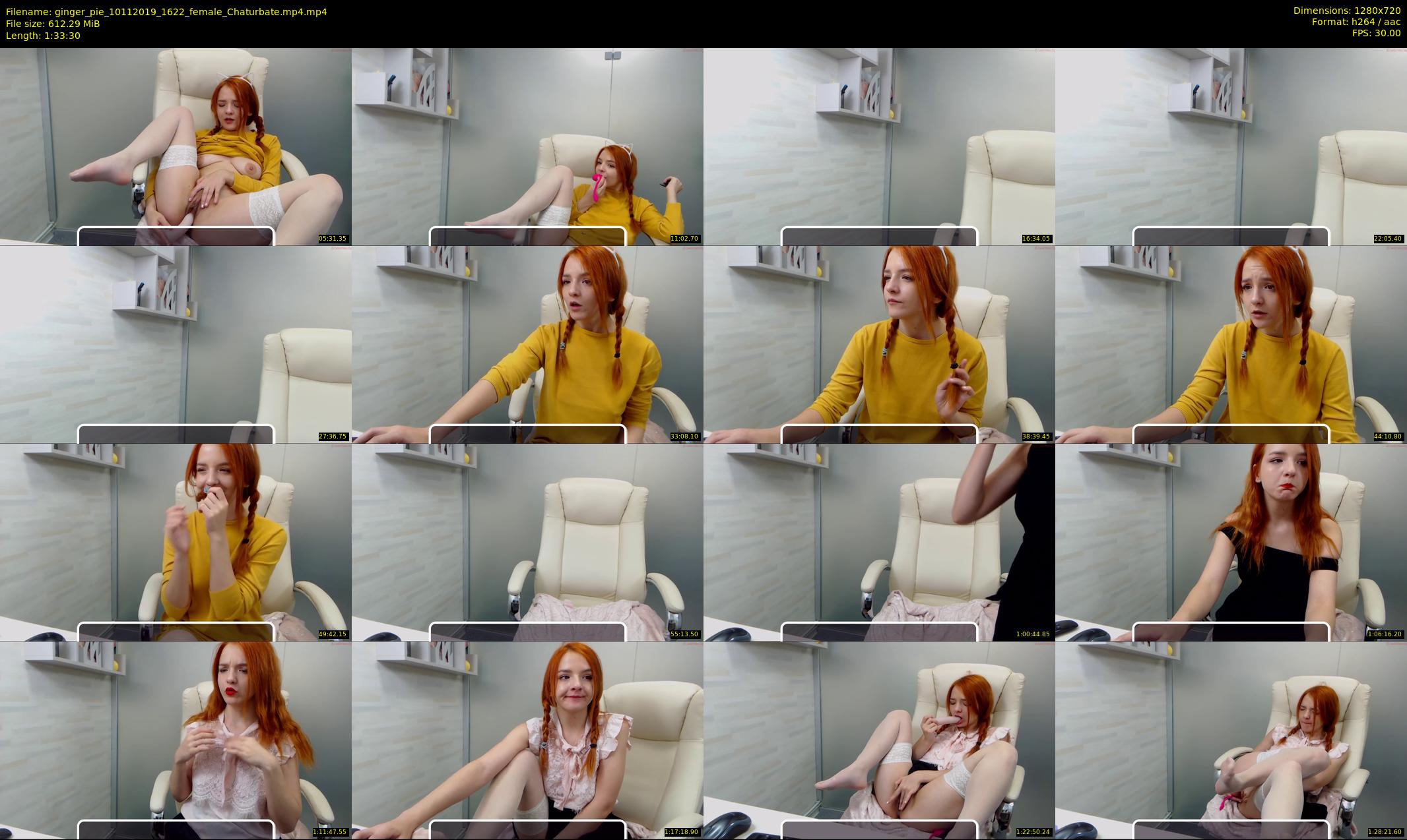 ginger_pie — 94 minute Chaturbate female cam show recording, 720p, Nov 10, 2019