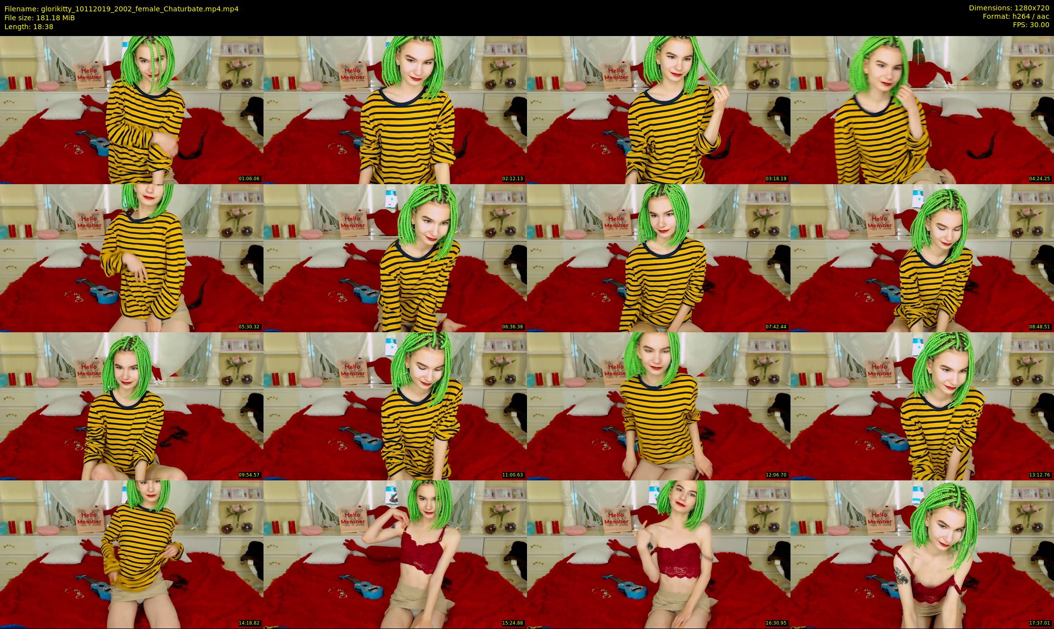 glorikitty — 19 minute Chaturbate female cam show recording, 720p, Nov 10, 2019