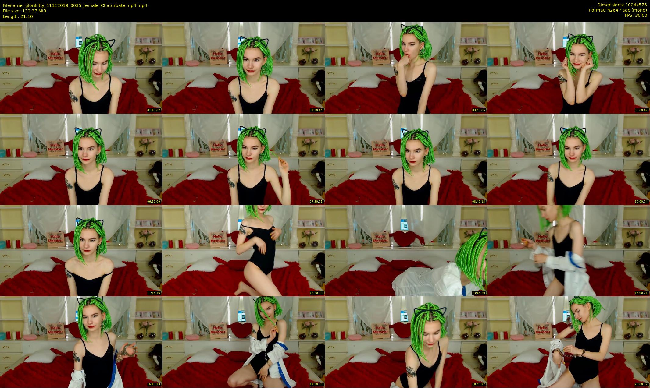 glorikitty — 22 minute Chaturbate female cam show recording, 480p, Nov 11, 2019
