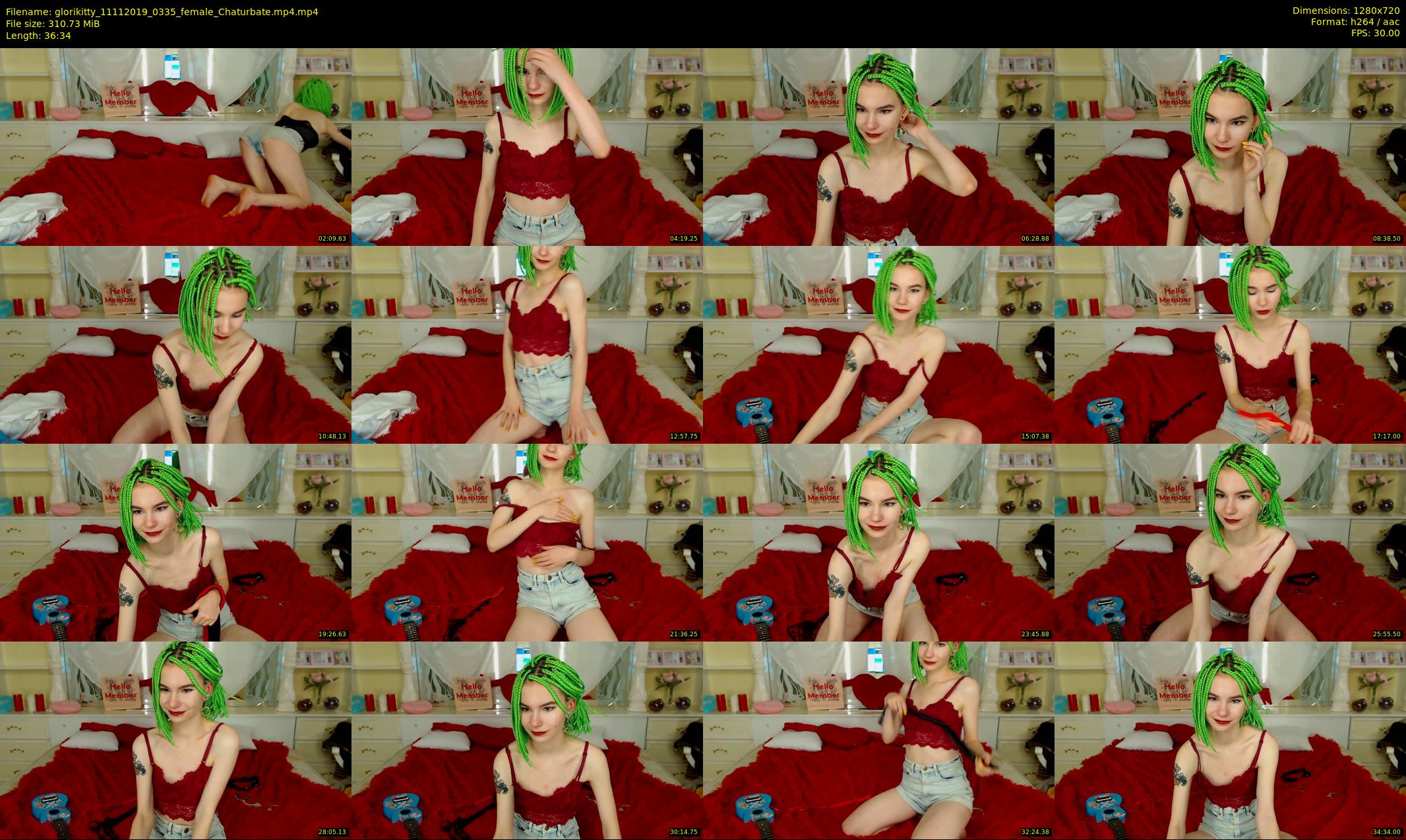 glorikitty — 37 minute Chaturbate female cam show recording, 720p, Nov 11, 2019