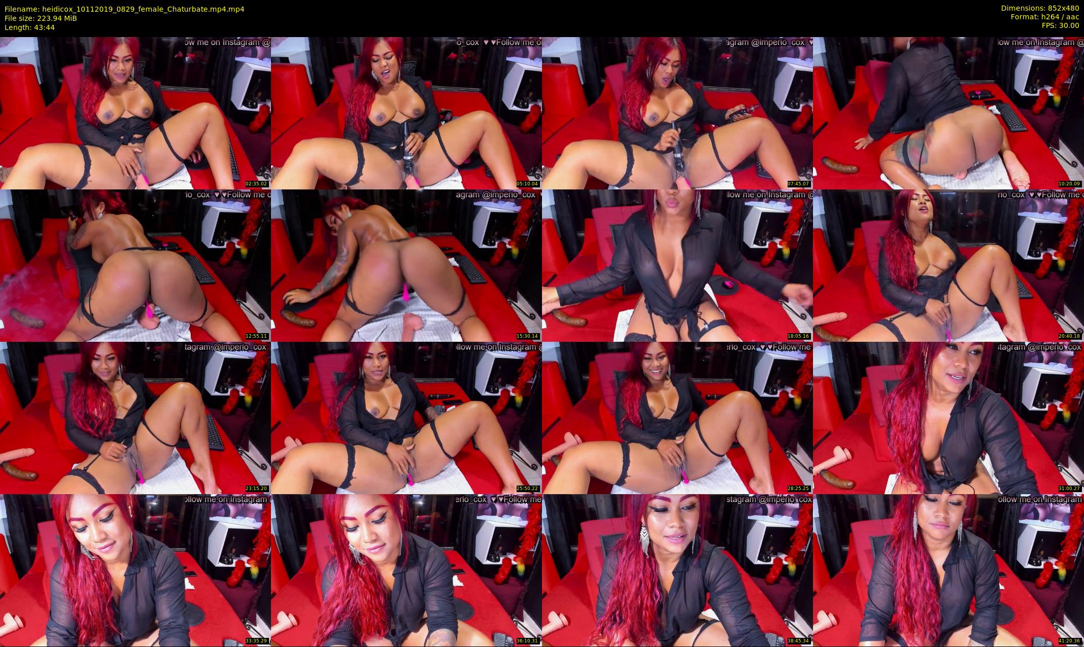 heidicox — 44 minute Chaturbate female cam show recording, 480p, Nov 10, 2019