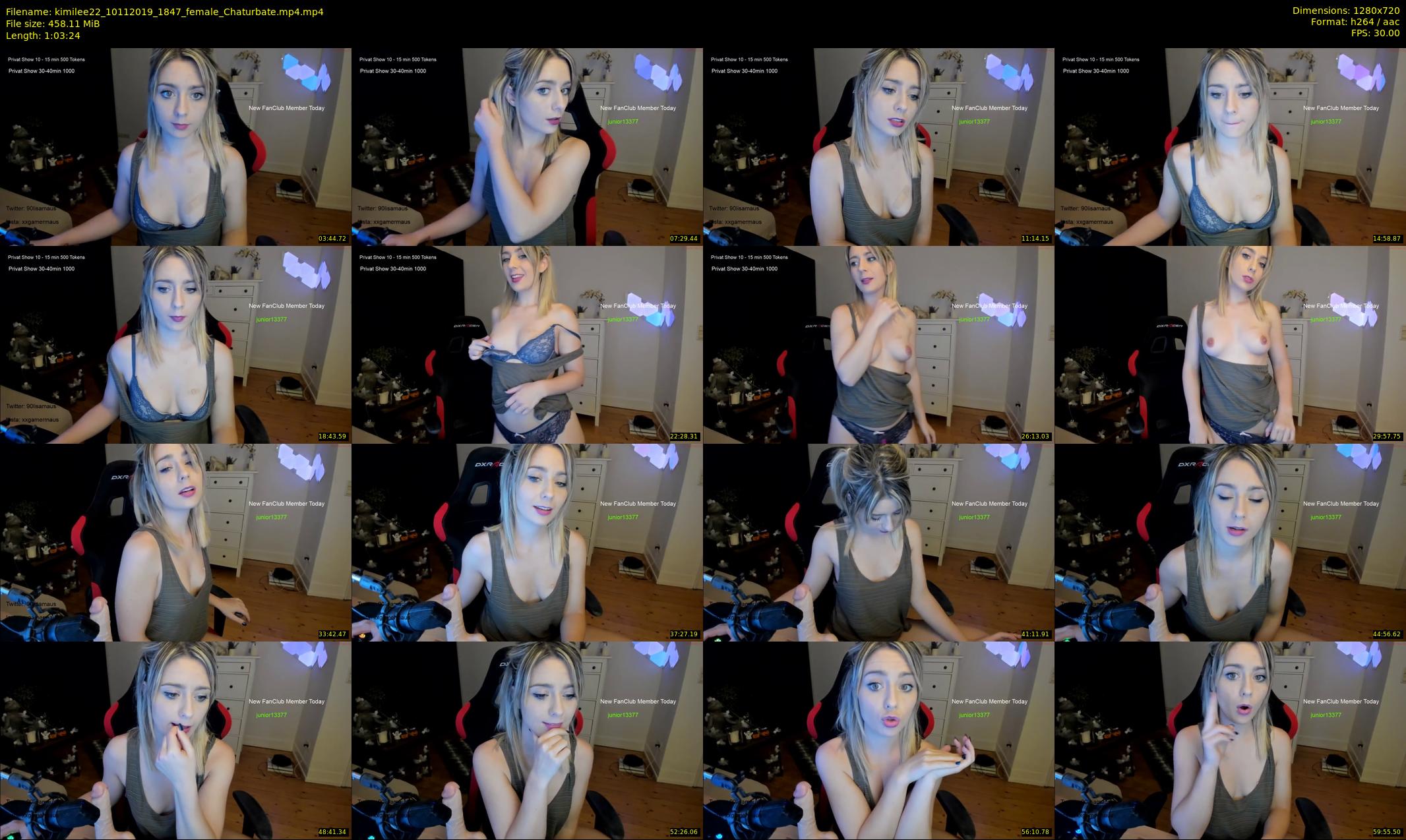 kimilee22 — 64 minute Chaturbate female cam show recording, 720p, Nov 10, 2019