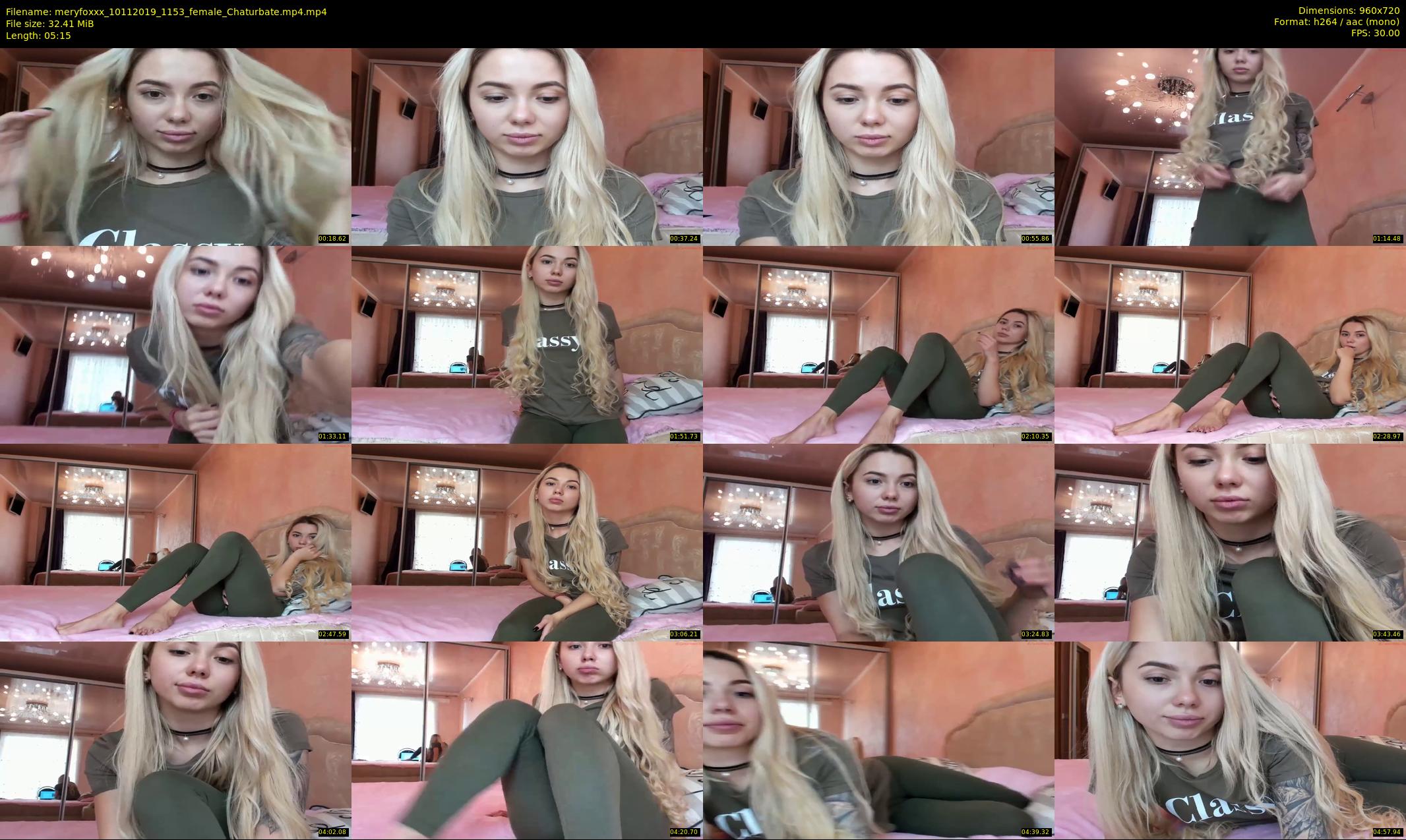 meryfoxxx — 6 minute Chaturbate female cam show recording, 720p, Nov 10, 2019
