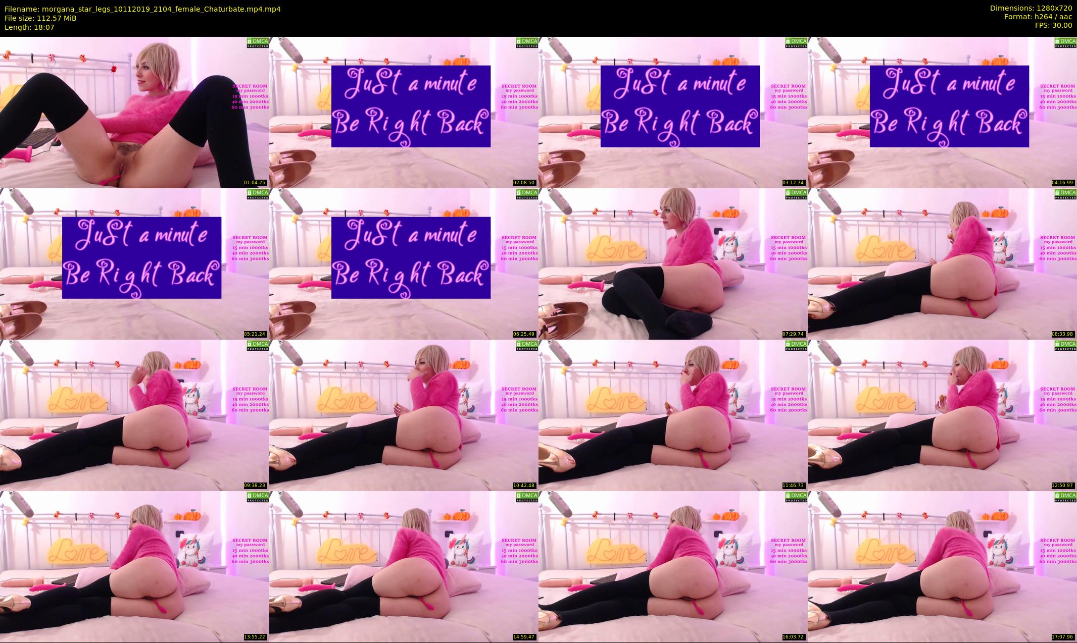 morgana_star_legs — 19 minute Chaturbate female cam show recording, 720p, Nov 10, 2019